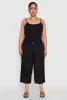 Plus Size Tie Cargo Pocket Capri Pants sold by Rainbow