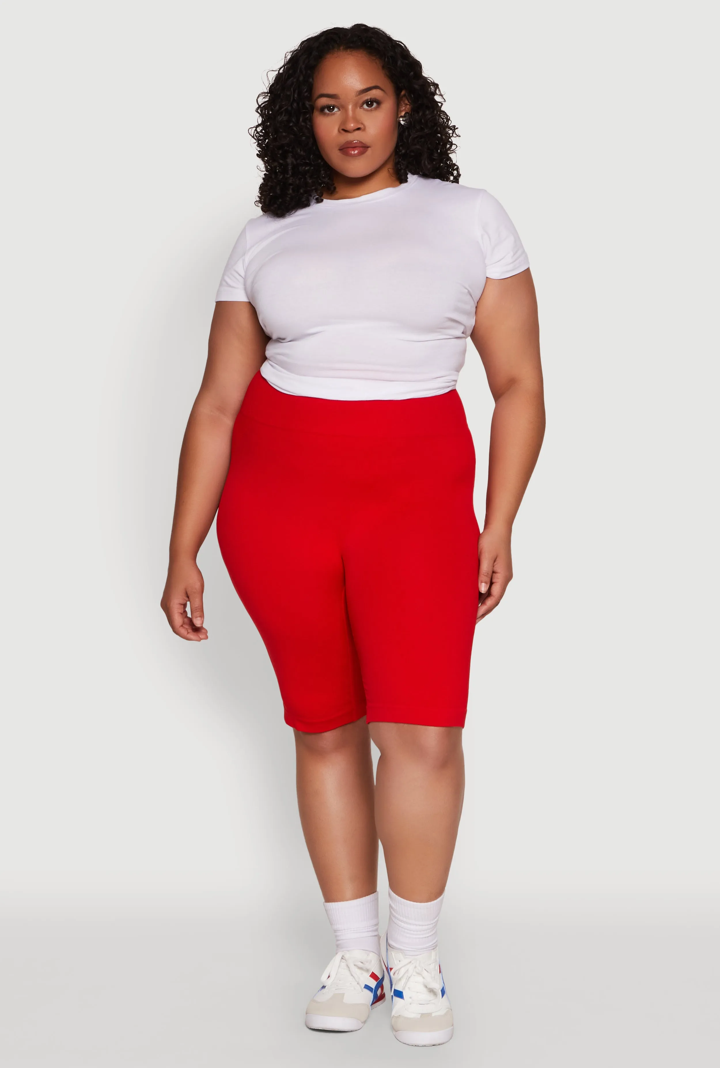 Plus Size High Waist Cycling Shorts sold by Rainbow product image thumbnail 2