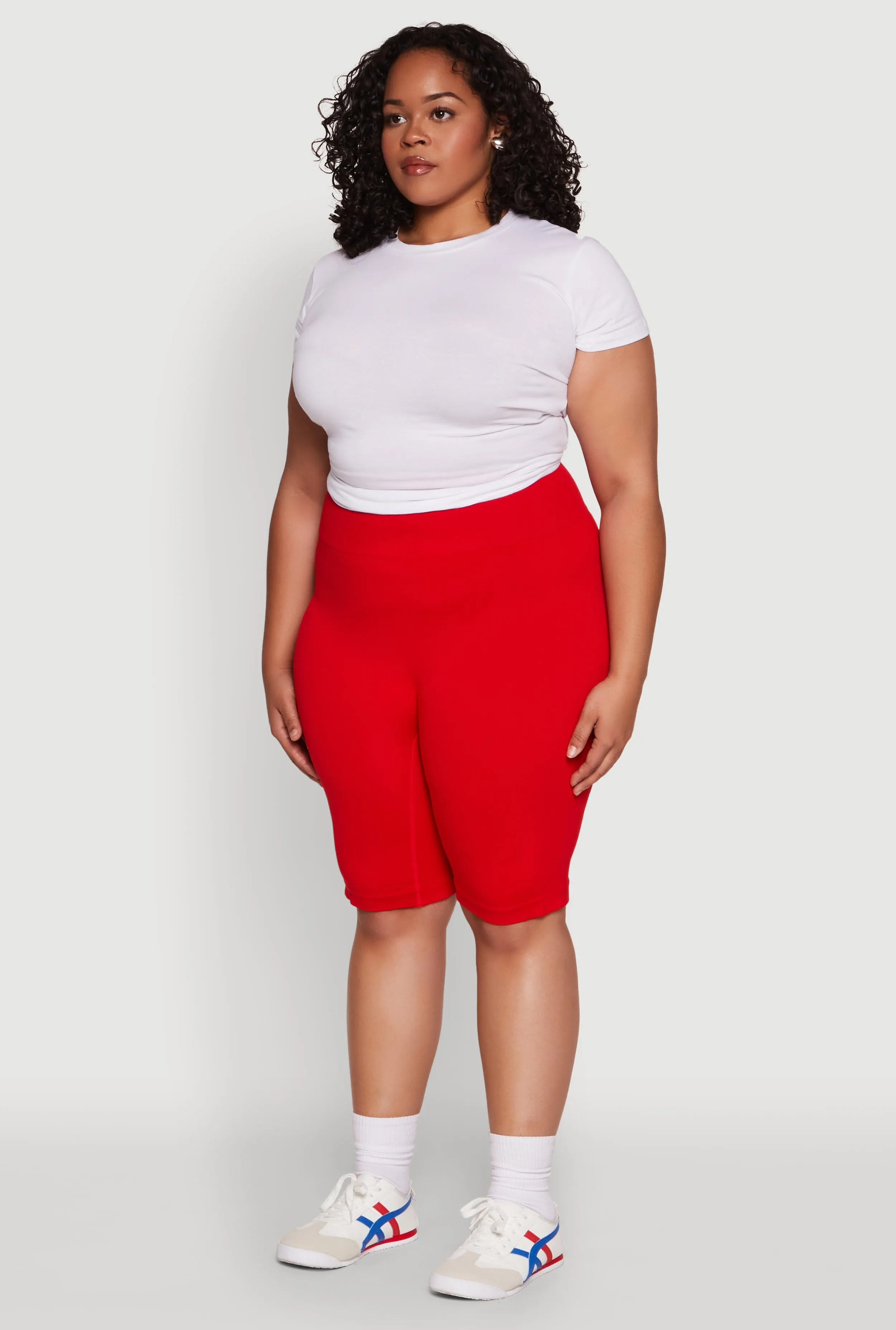 Plus Size High Waist Cycling Shorts sold by Rainbow product image thumbnail 3