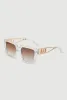 Cut Out Detail Square Sunglasses sold by Rainbow