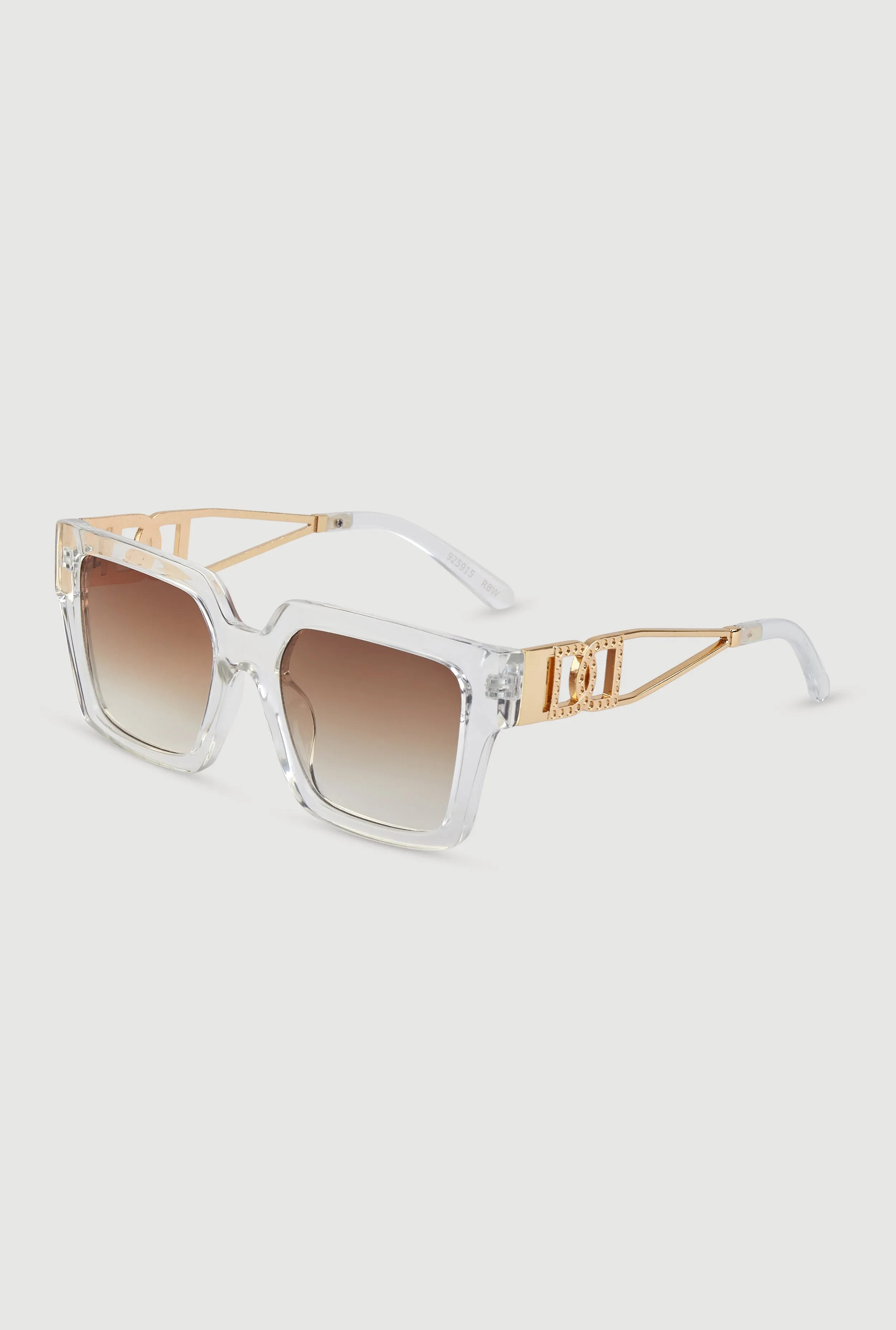 Cut Out Detail Square Sunglasses sold by Rainbow product image thumbnail 3