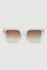Cut Out Detail Square Sunglasses sold by Rainbow