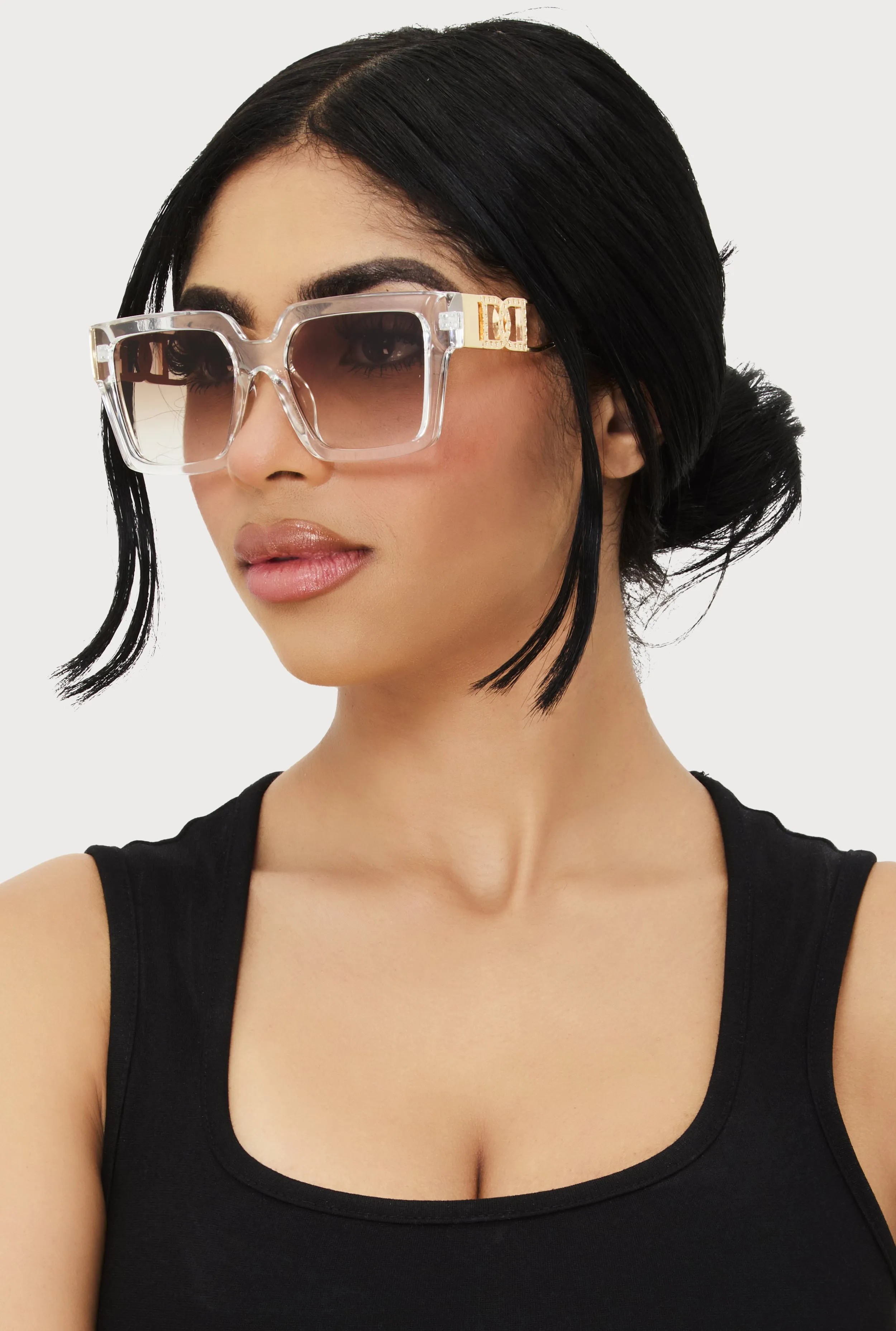 Cut Out Detail Square Sunglasses sold by Rainbow product image thumbnail 2