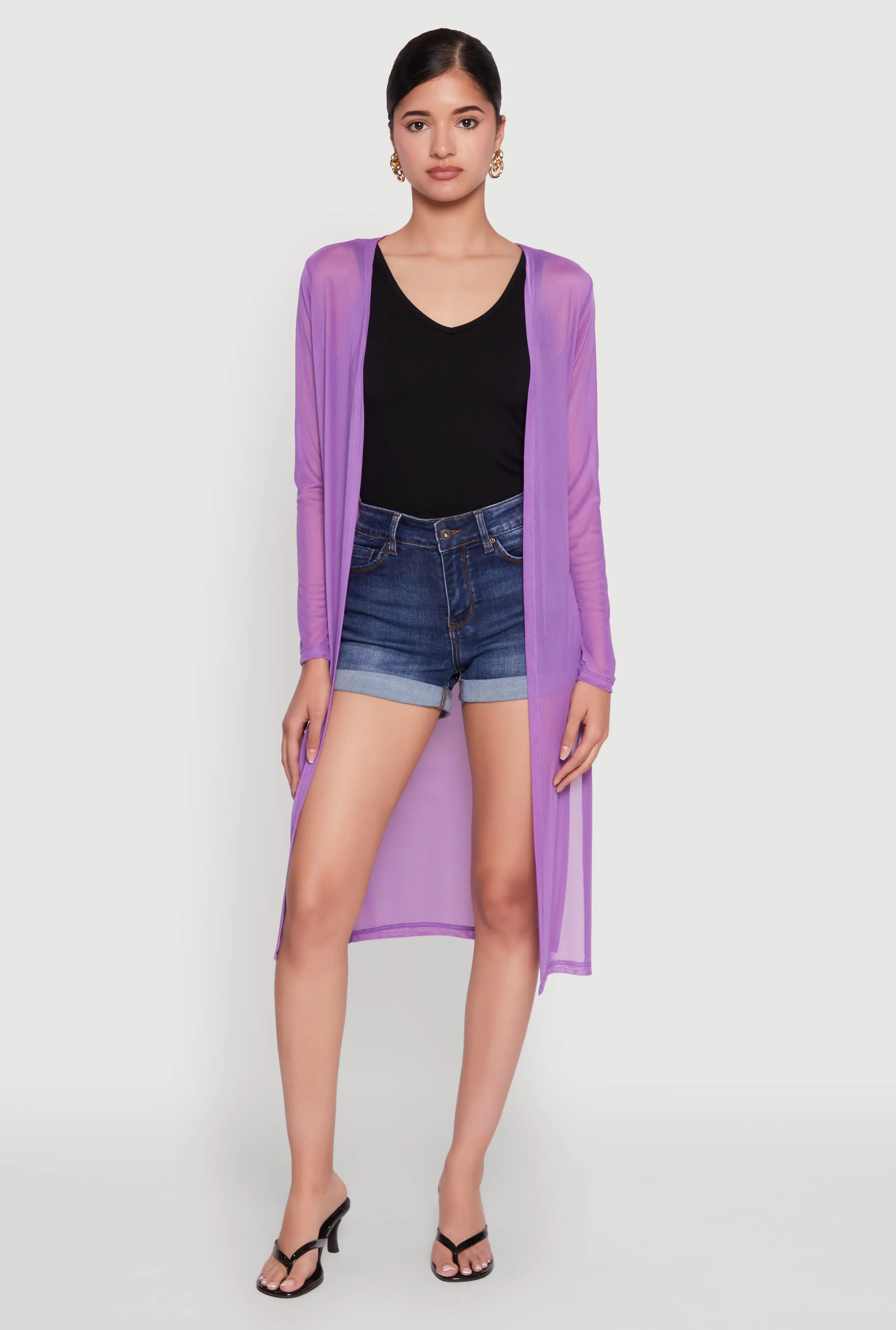 Mesh Side Slit Duster sold by Rainbow product image thumbnail 2