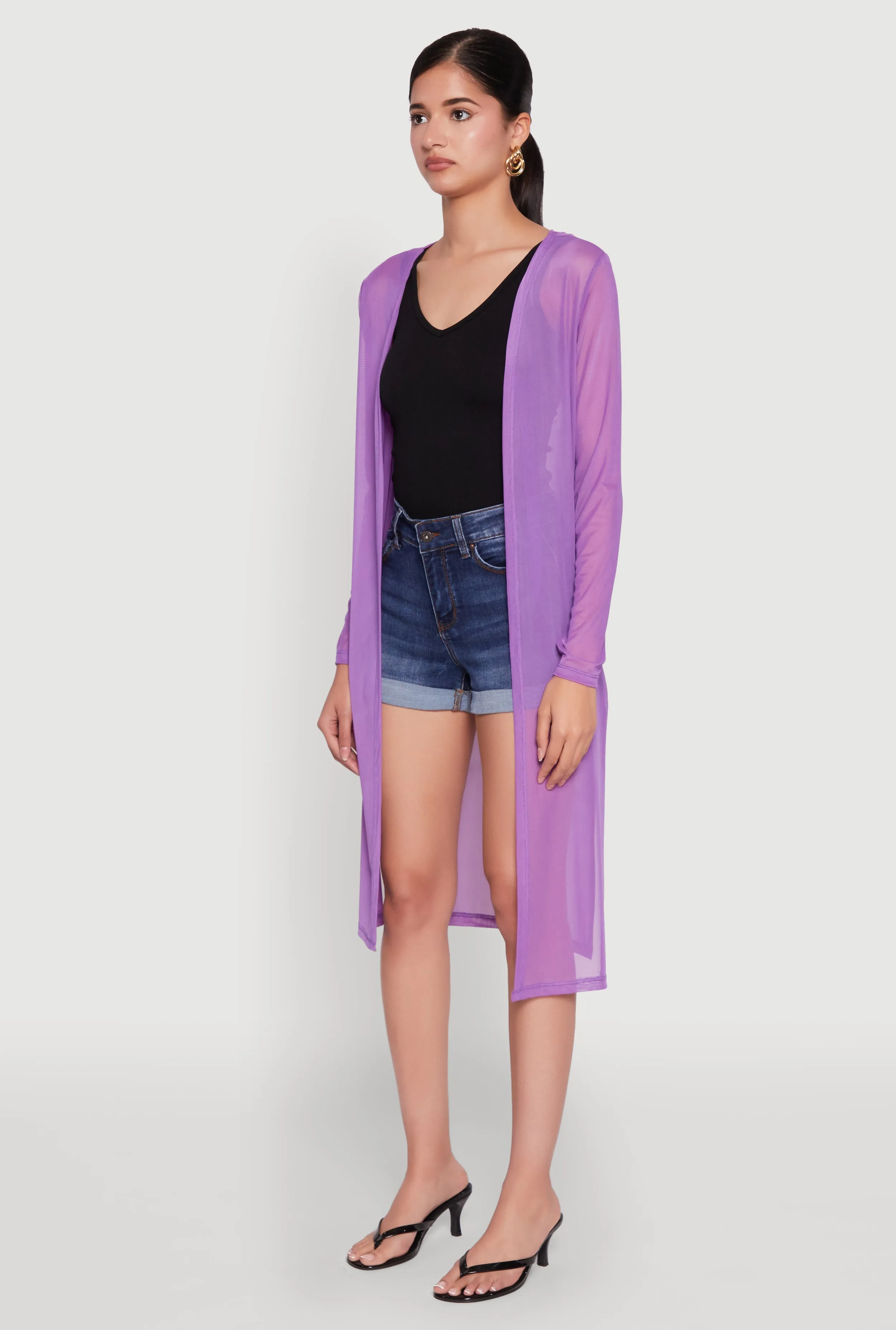 Mesh Side Slit Duster sold by Rainbow product image thumbnail 3