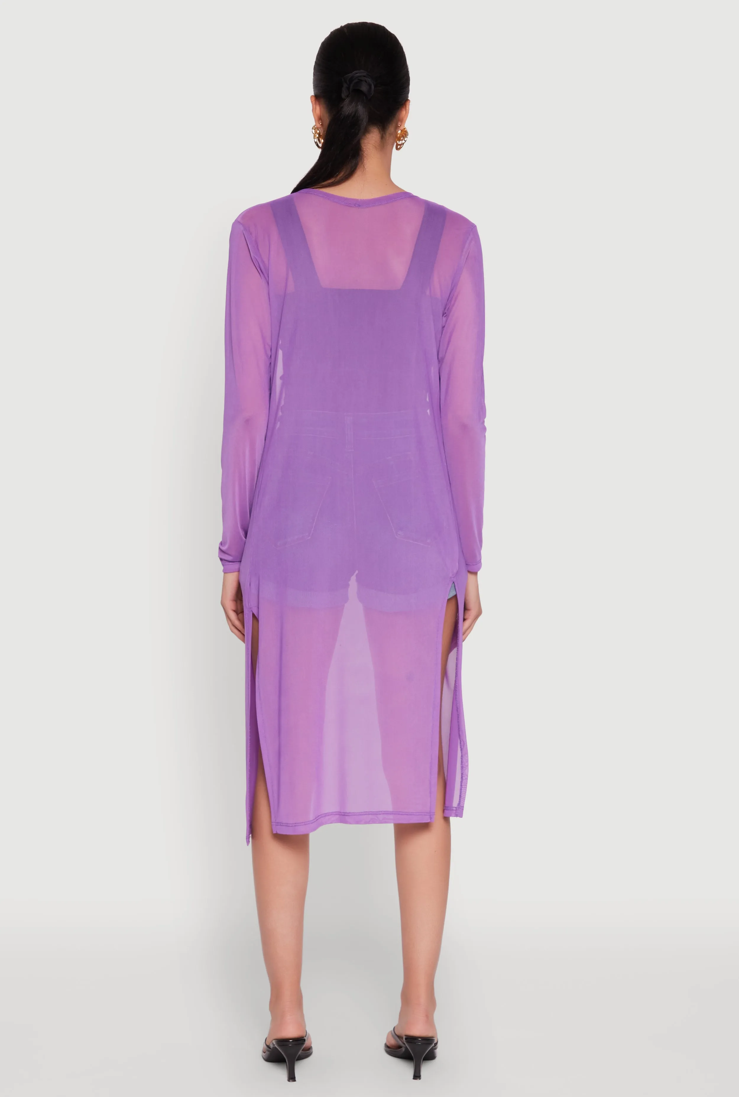 Mesh Side Slit Duster sold by Rainbow product image thumbnail 5