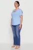 Plus Size Cut Out Tee sold by Rainbow