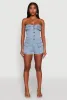 Daisy Denim Cargo Pocket Sleeveless Romper sold by Rainbow