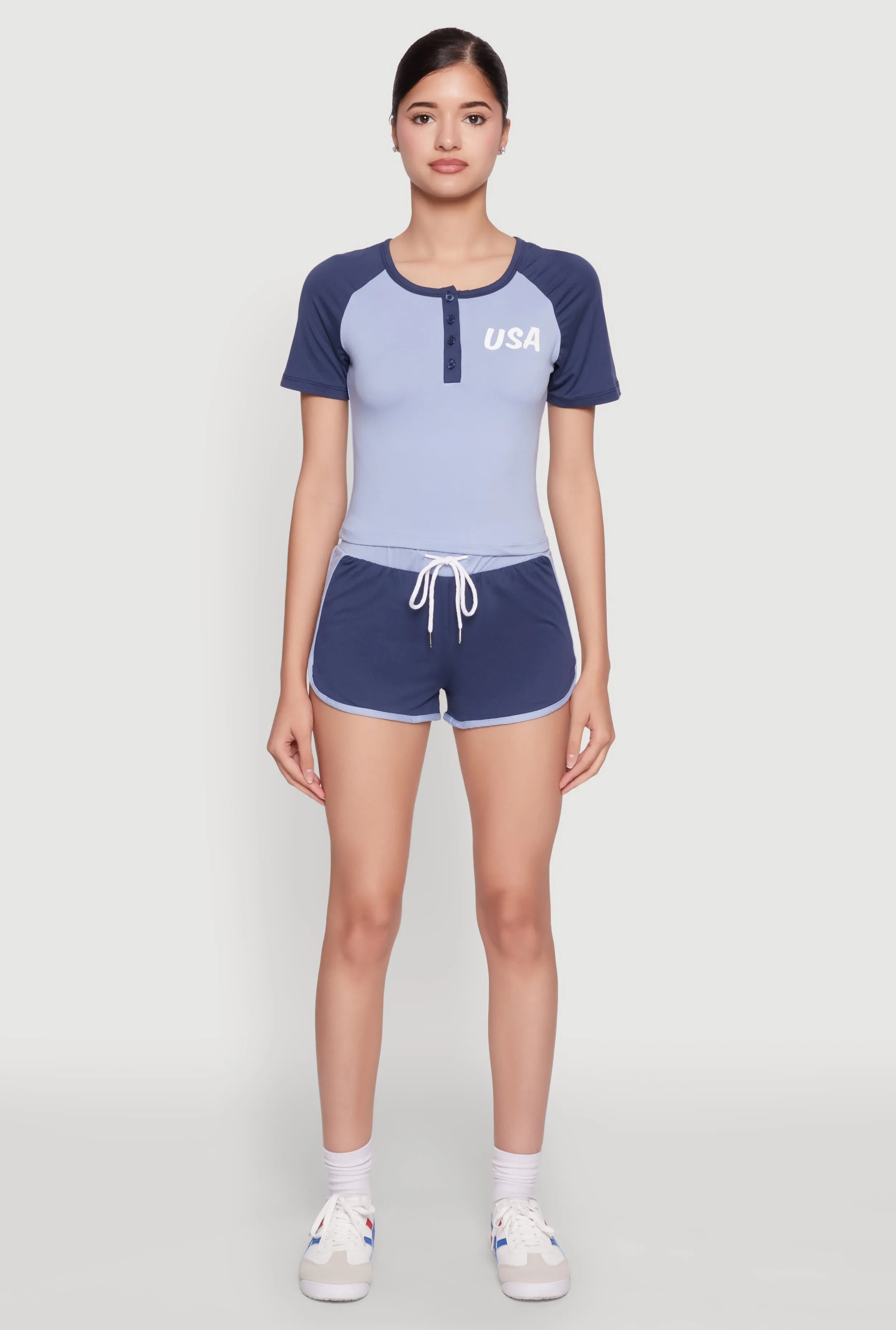 Contrast Trim Dolphin Shorts sold by Rainbow product image thumbnail 2