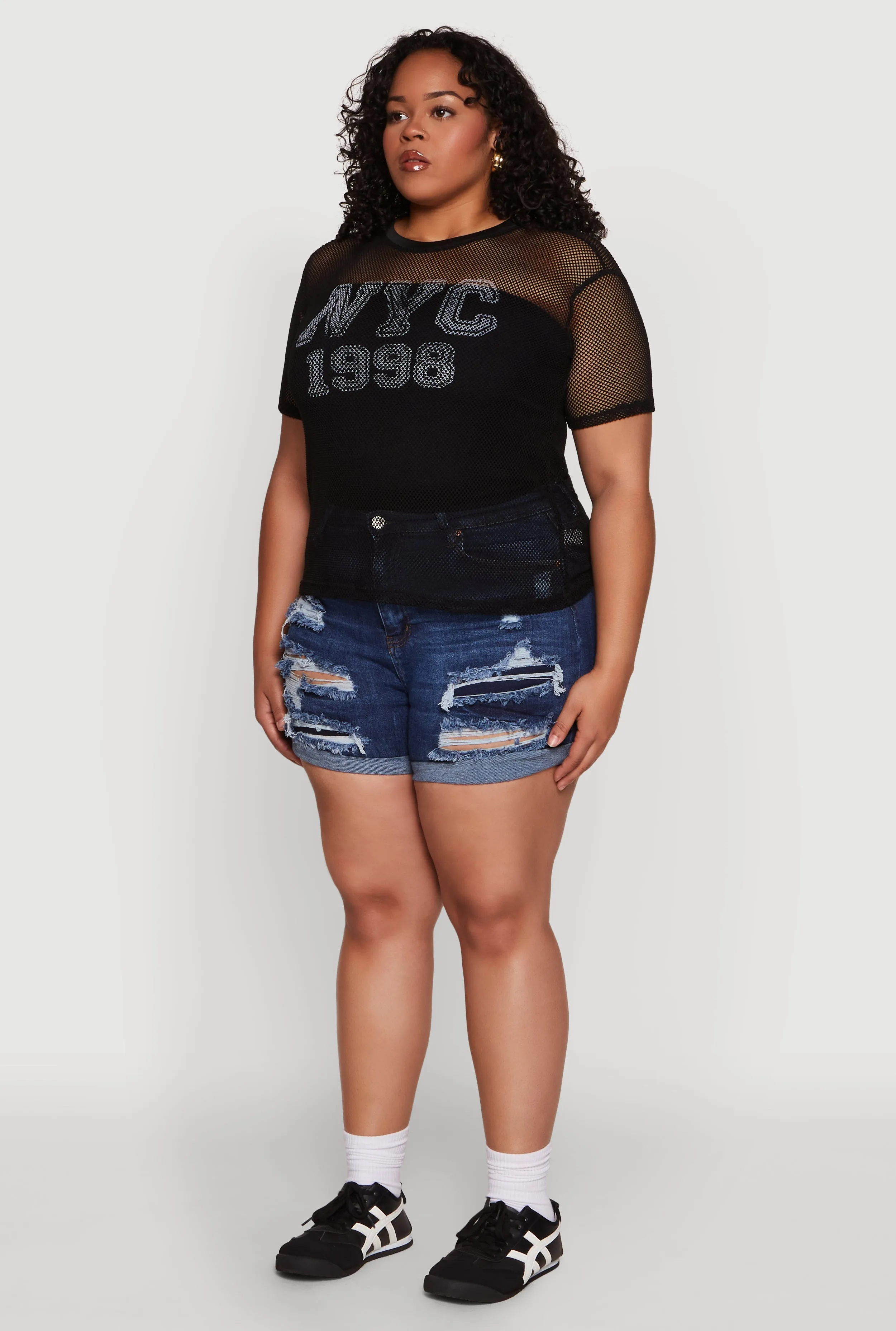 Plus Size NYC 1998 Fishnet Top sold by Rainbow product image thumbnail 5