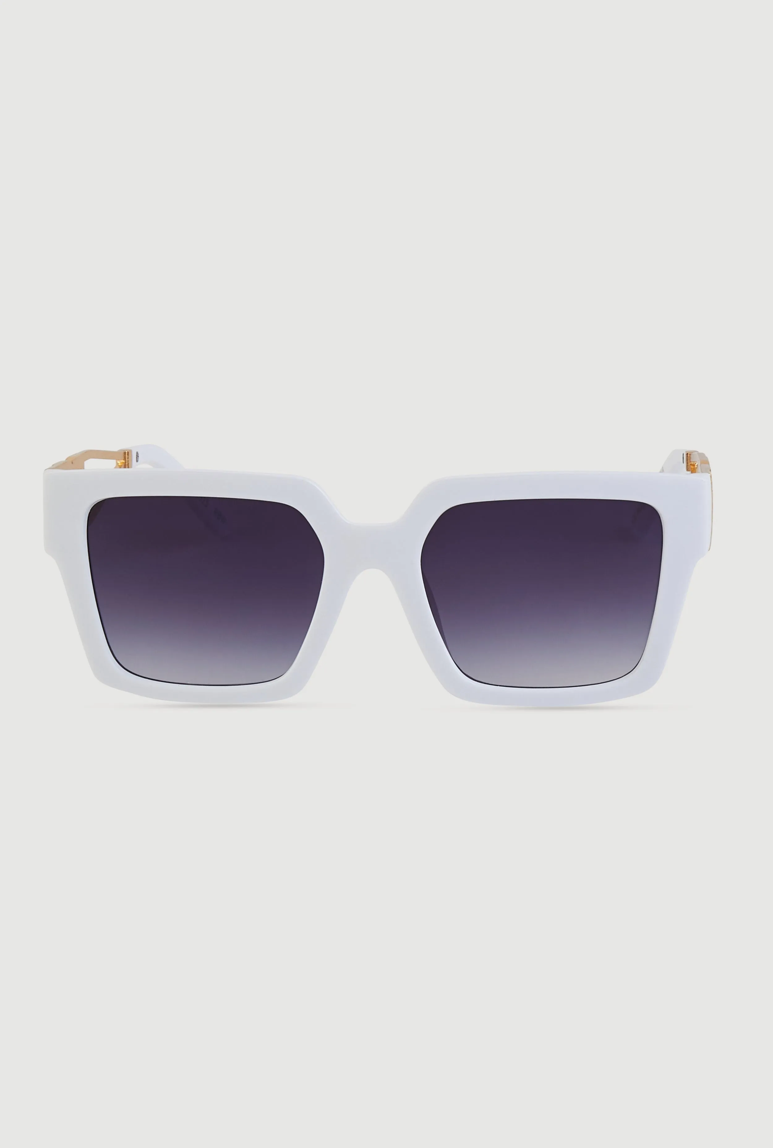Cut Out Detail Square Sunglasses sold by Rainbow
