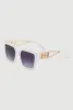 Cut Out Detail Square Sunglasses sold by Rainbow