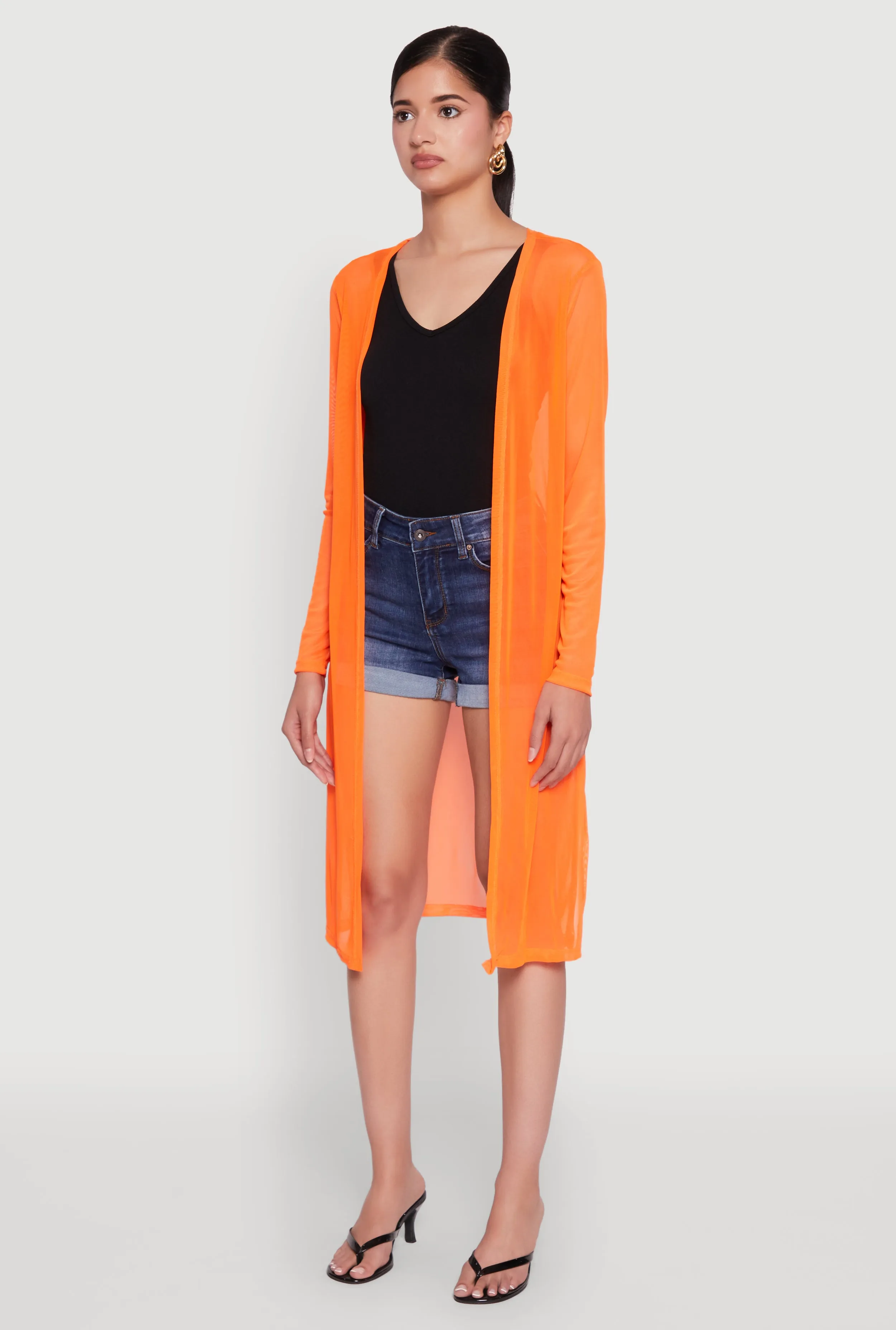 Mesh Side Slit Duster sold by Rainbow product image thumbnail 3