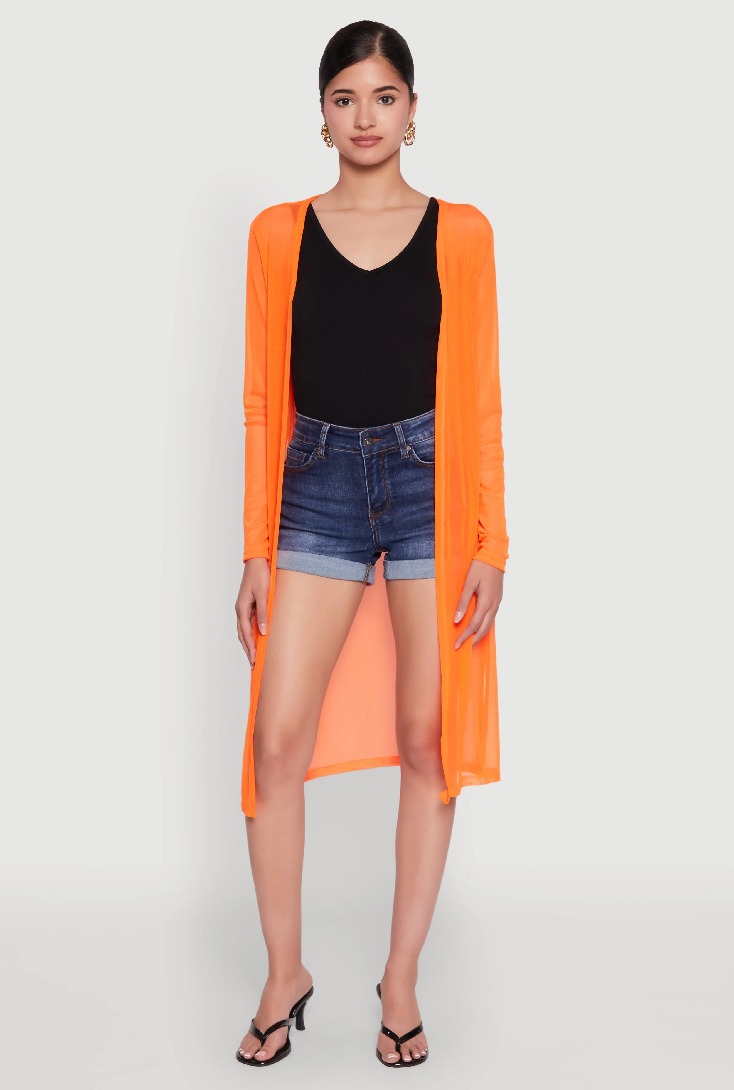 Mesh Side Slit Duster sold by Rainbow product image thumbnail 2