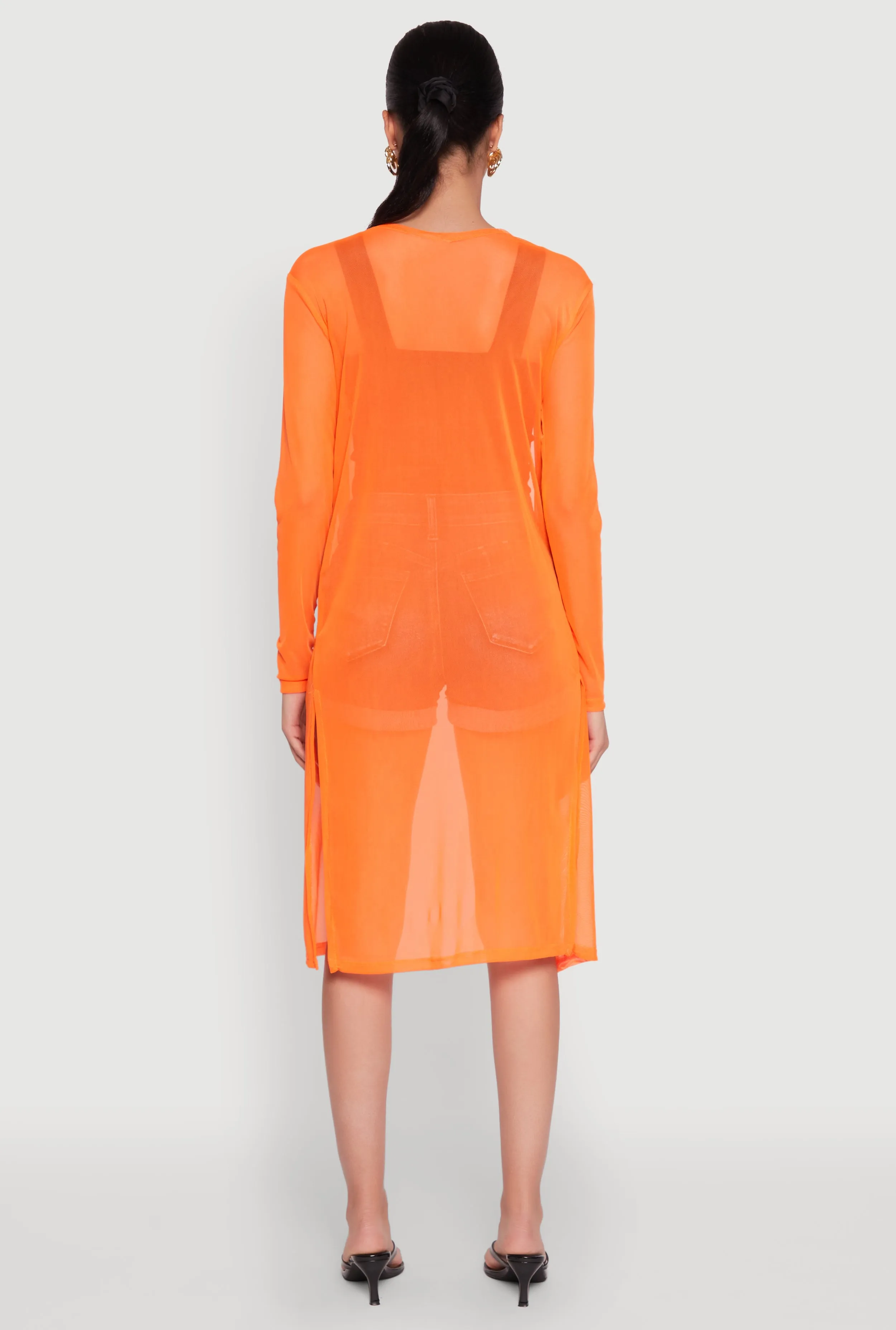 Mesh Side Slit Duster sold by Rainbow product image thumbnail 5