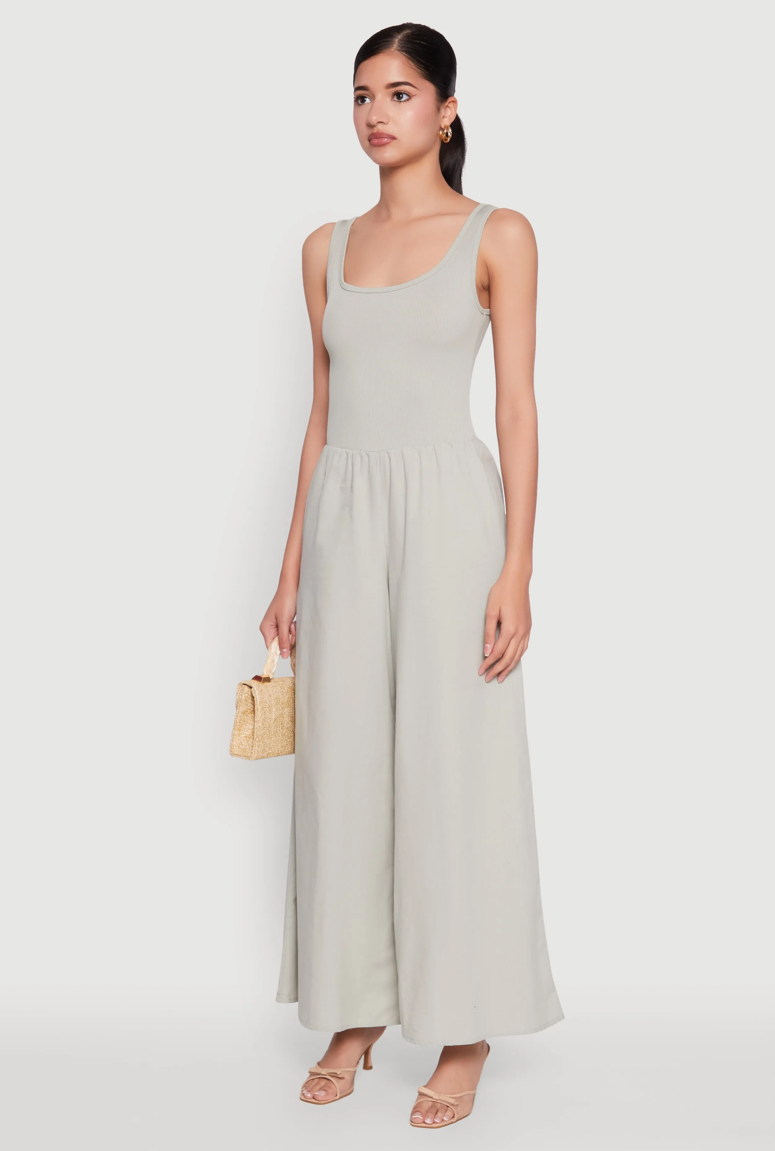 Sleeveless Scoop Neck Jumpsuit sold by Rainbow product image thumbnail 3