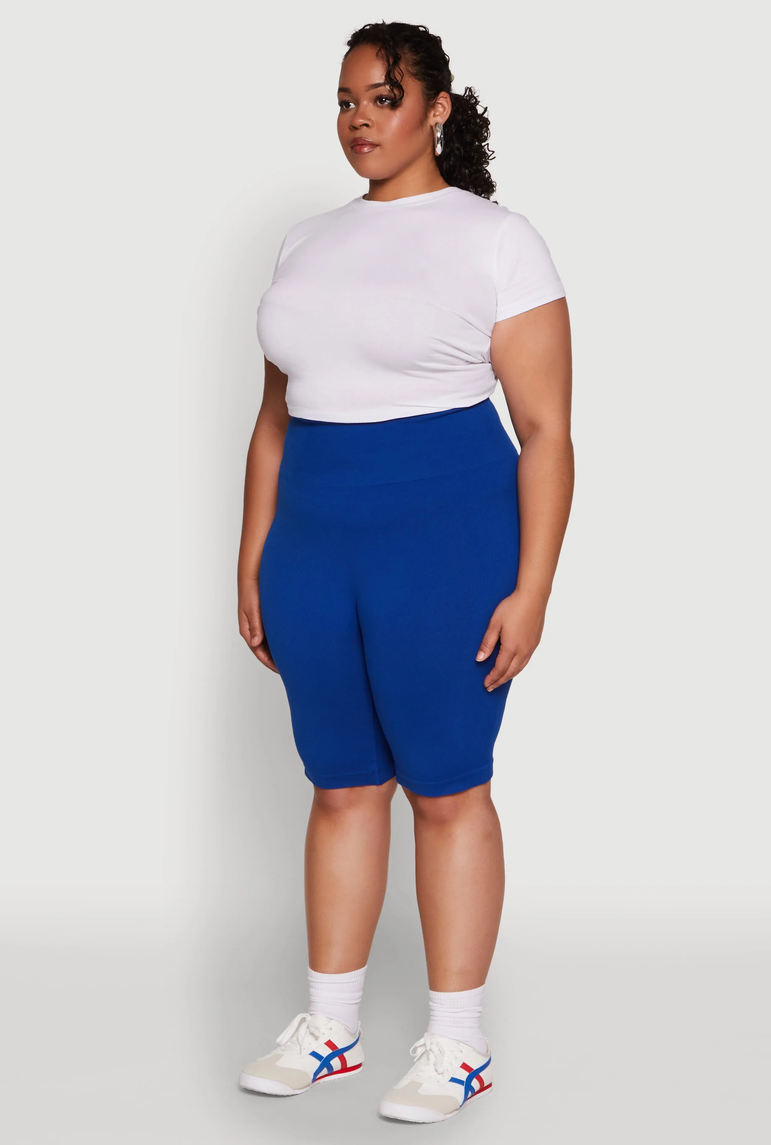 Plus Size High Waist Cycling Shorts sold by Rainbow product image thumbnail 3