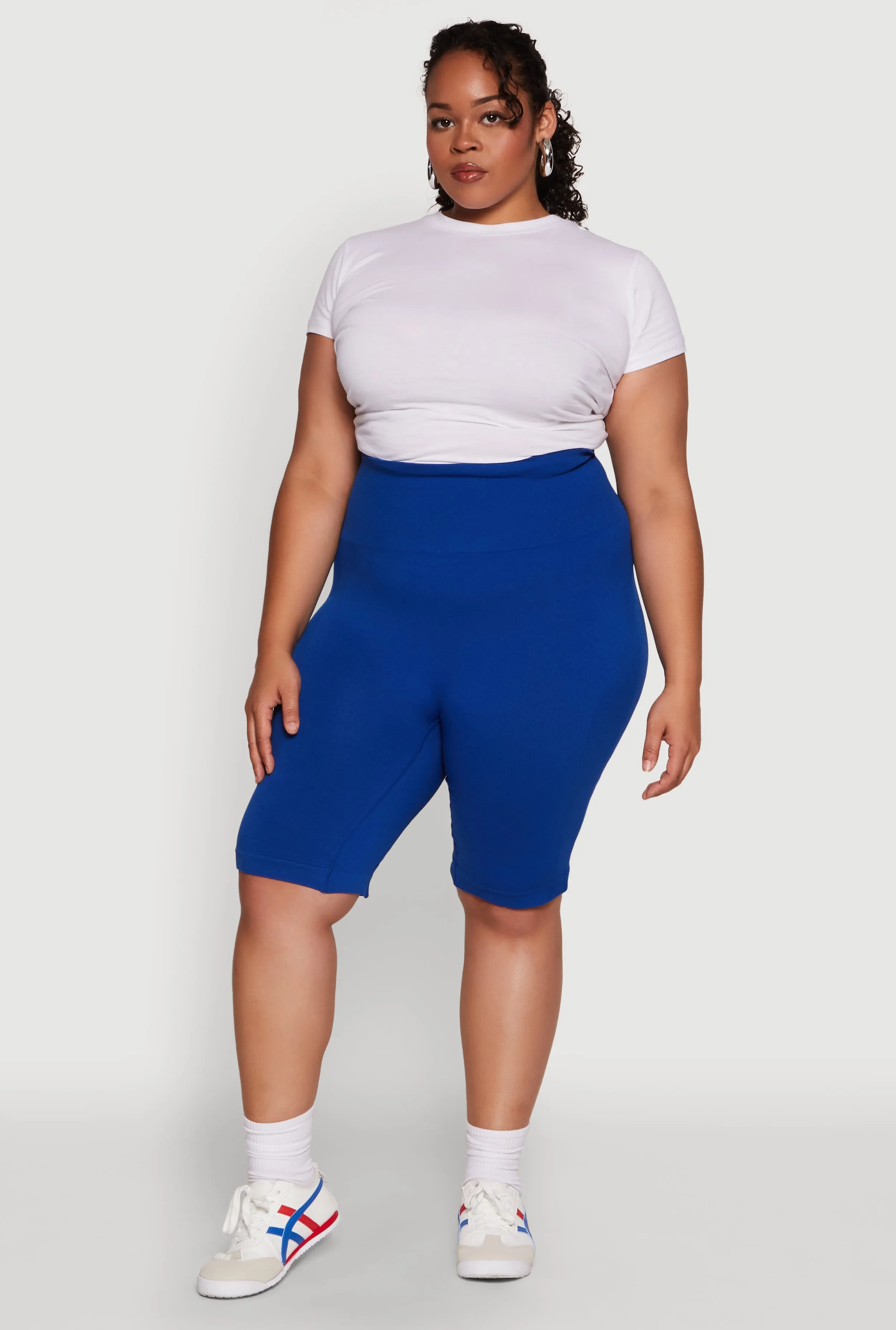 Plus Size High Waist Cycling Shorts sold by Rainbow product image thumbnail 2