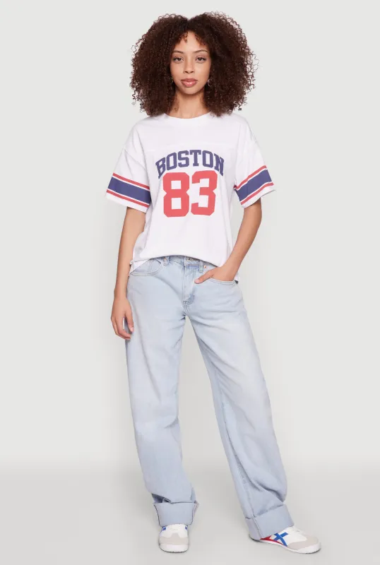Almost Famous Graphic Varsity T Shirt sold by Rainbow