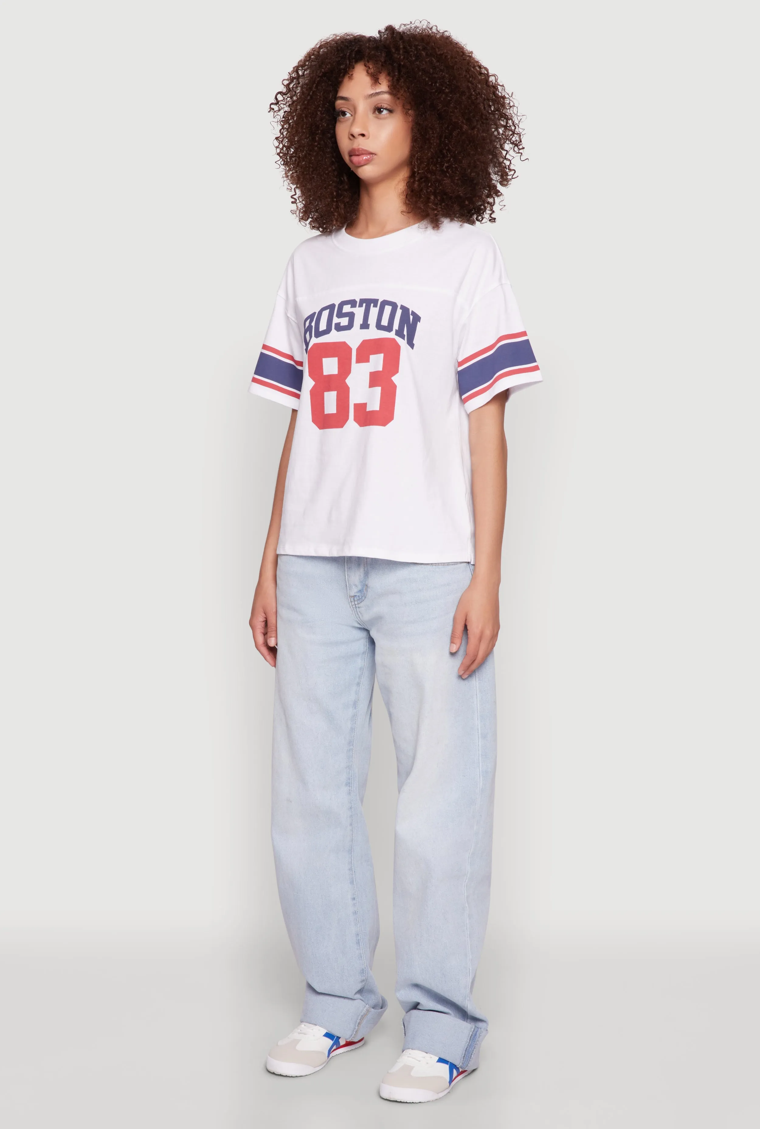 Almost Famous Graphic Varsity T Shirt sold by Rainbow product image thumbnail 5