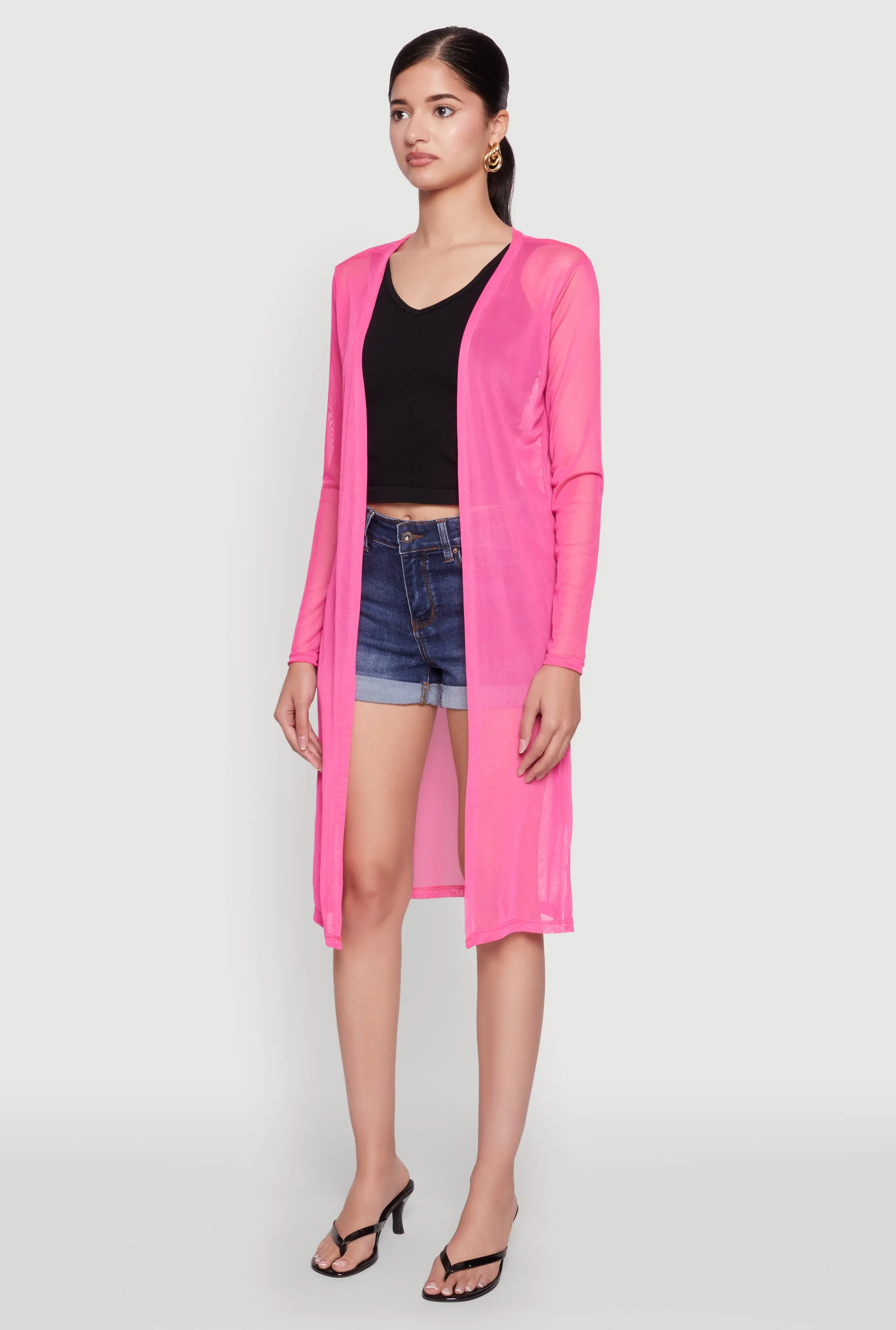 Mesh Side Slit Duster sold by Rainbow product image thumbnail 3