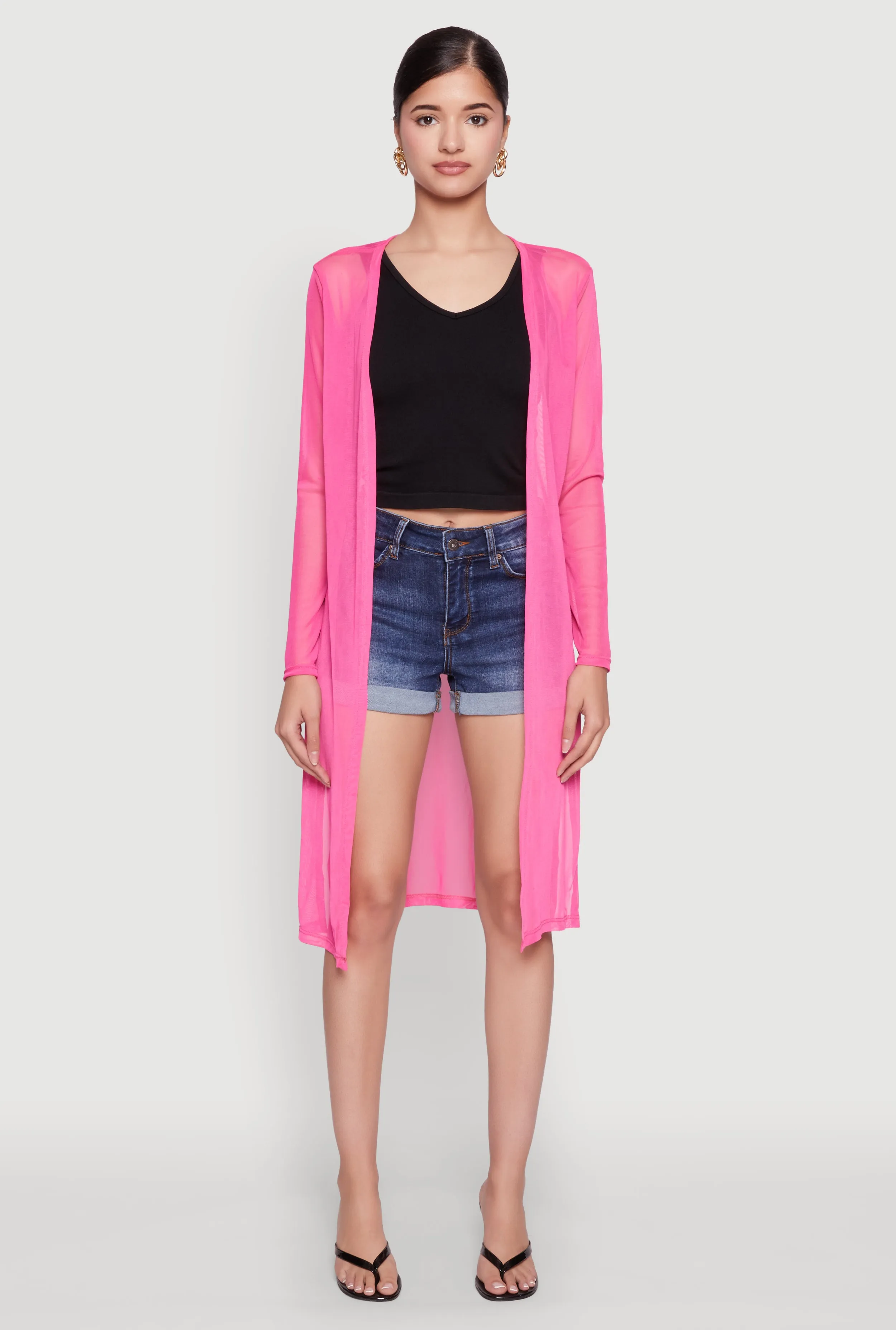 Mesh Side Slit Duster sold by Rainbow product image thumbnail 2