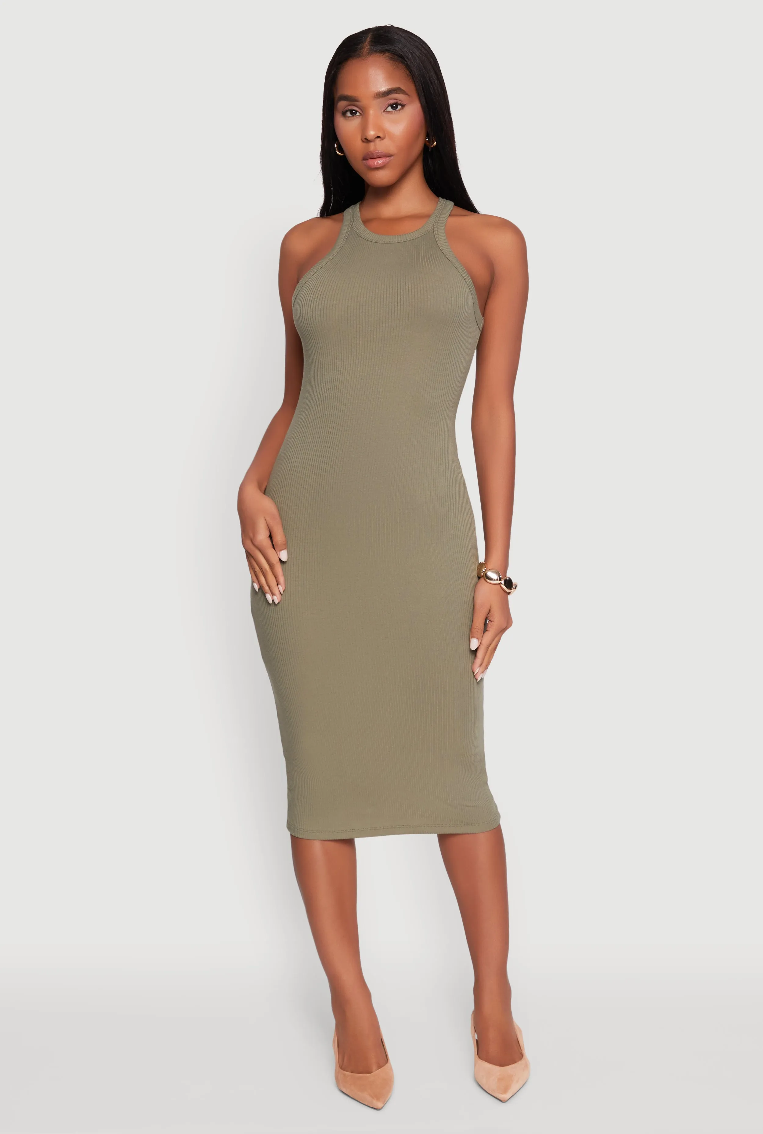 Racerback Midi Tank Dress sold by Rainbow product image thumbnail 2