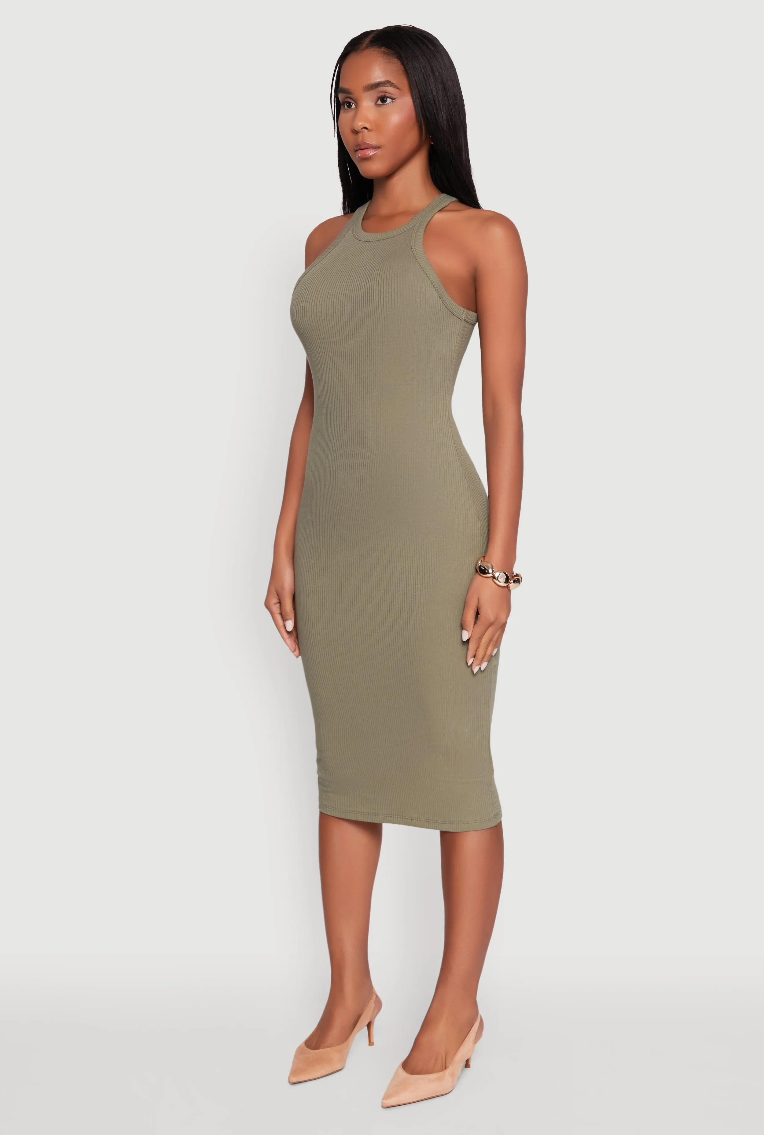 Racerback Midi Tank Dress sold by Rainbow product image thumbnail 3