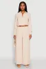 Haute Monde Pleated Cropped Shirt sold by Rainbow