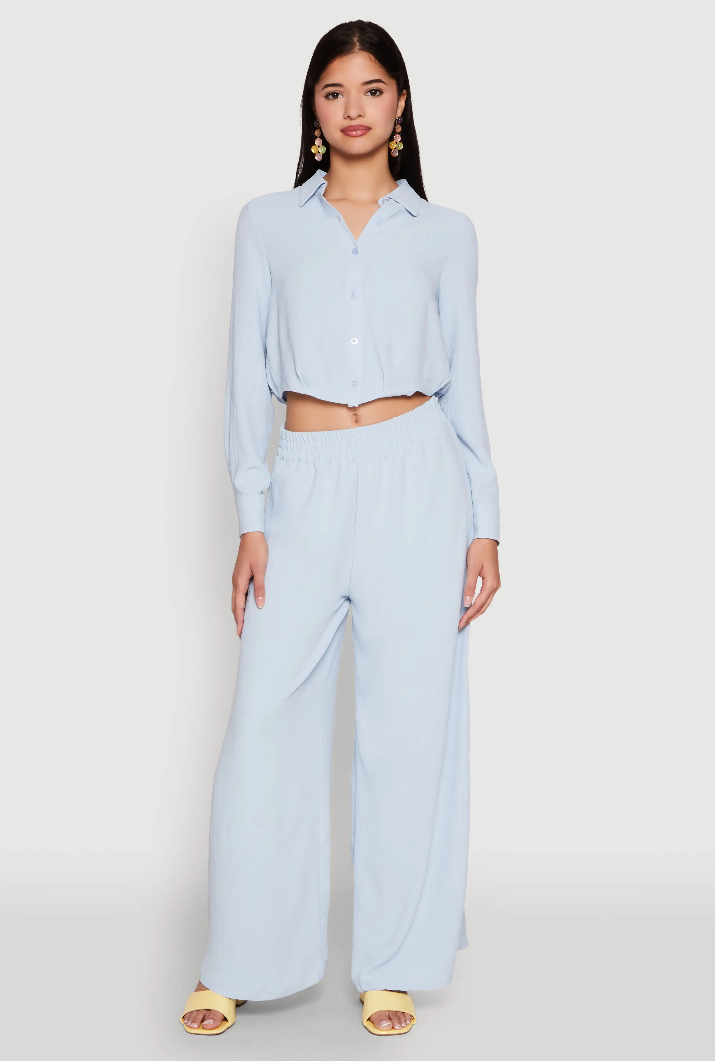 Haute Monde Elastic Waist Wide Leg Pants sold by Rainbow product image thumbnail 2