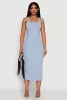 Haute Monde Denim Slit Back Tank Dress sold by Rainbow