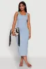 Haute Monde Denim Slit Back Tank Dress sold by Rainbow