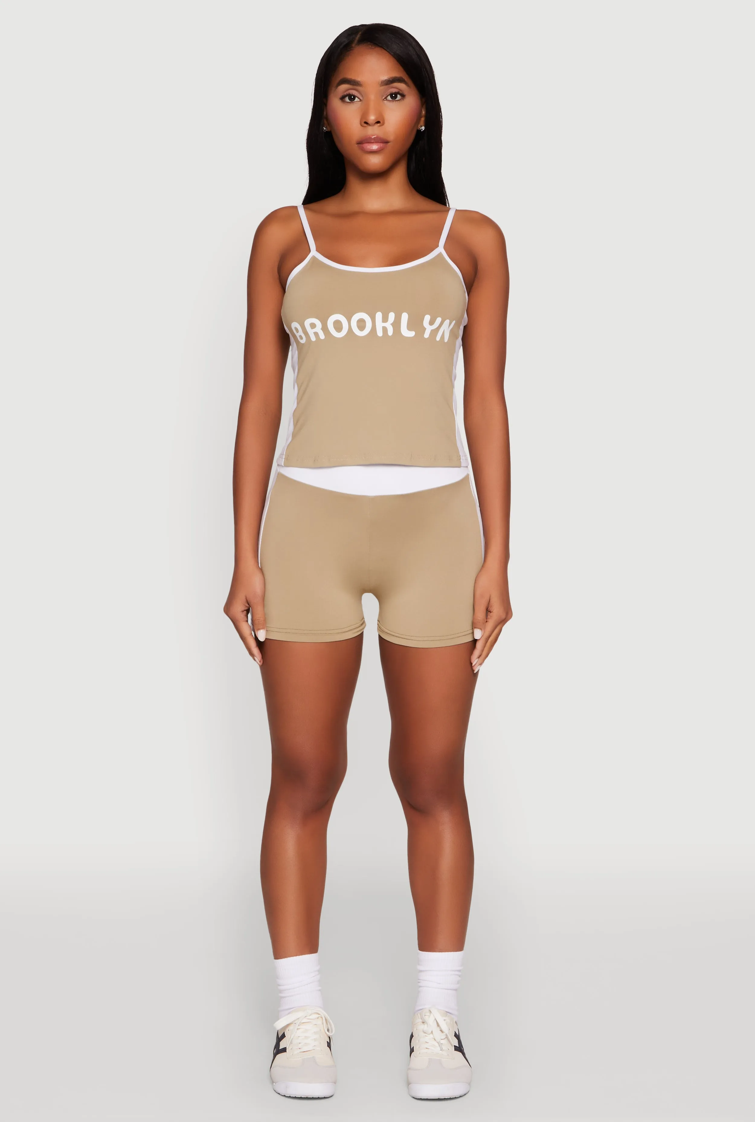 Contrast Biker Shorts sold by Rainbow