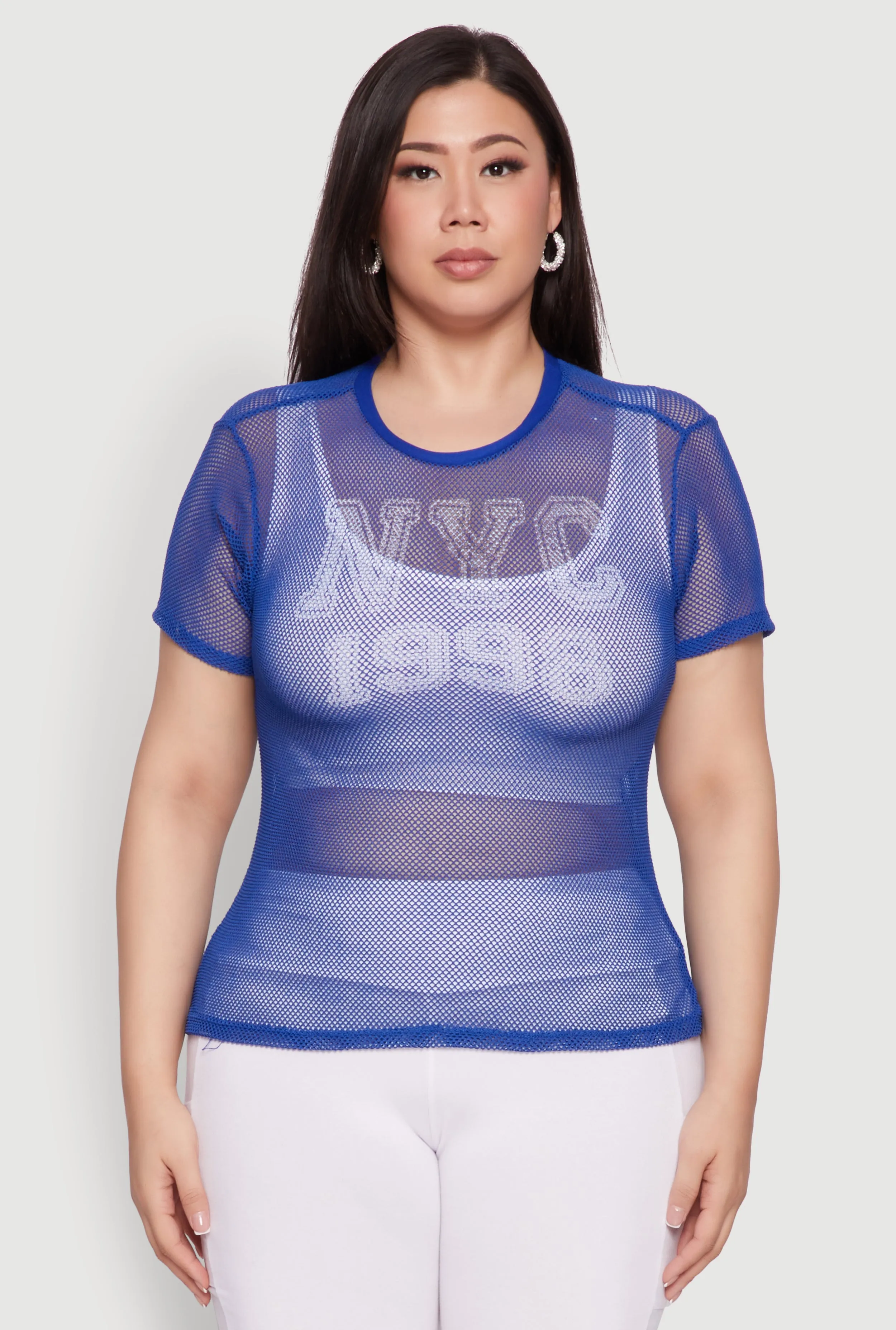 Plus Size NYC 1998 Fishnet Top sold by Rainbow product image thumbnail 2