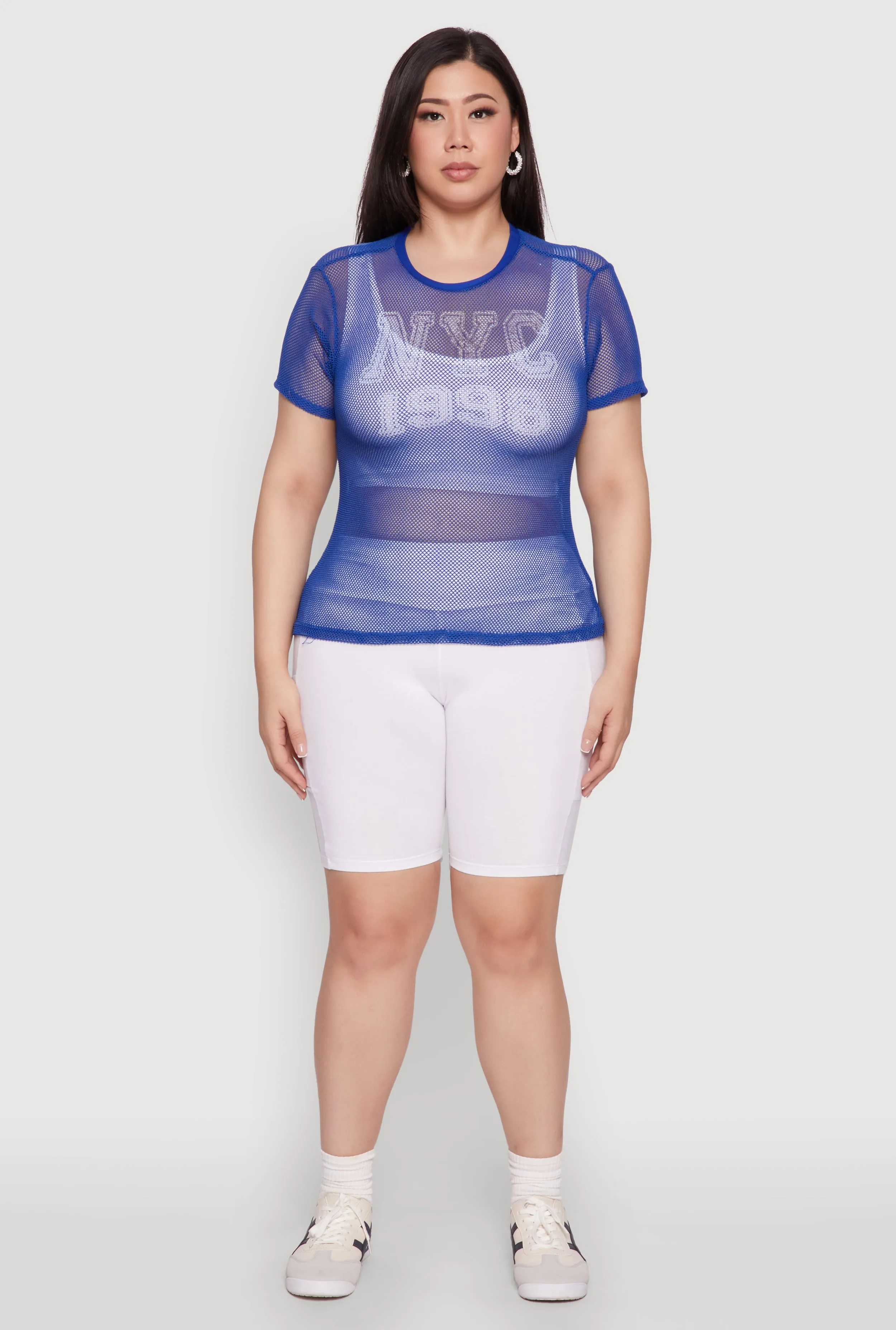 Plus Size NYC 1998 Fishnet Top sold by Rainbow product image thumbnail 3