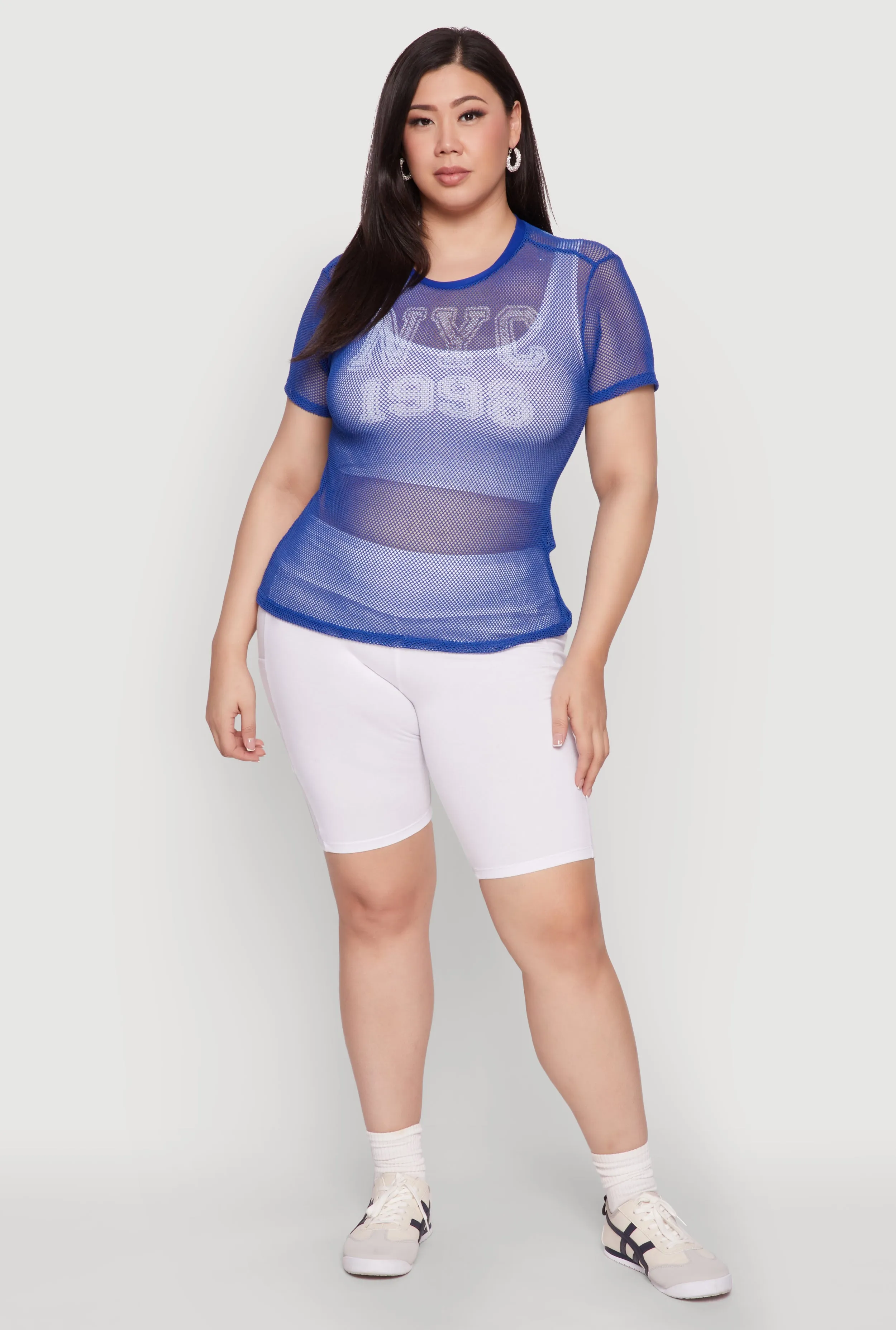 Plus Size NYC 1998 Fishnet Top sold by Rainbow