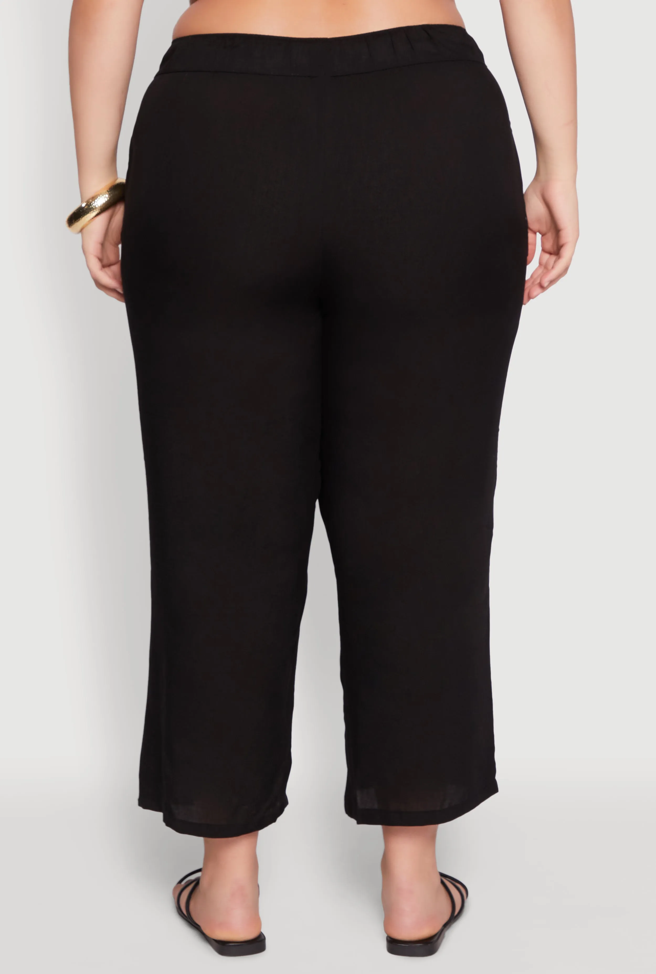 Plus Size Drawstring Palazzo Pants sold by Rainbow product image thumbnail 5