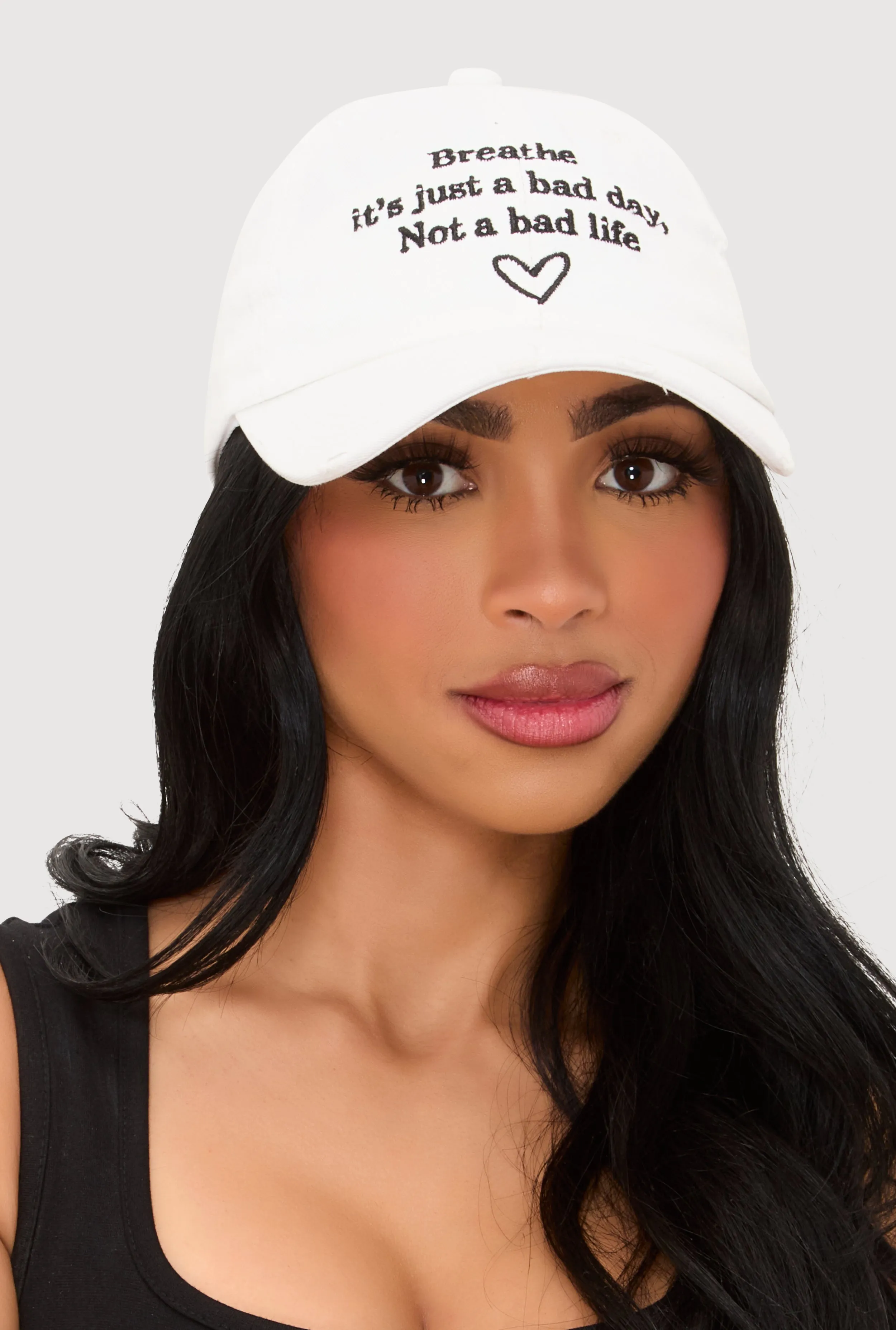 Breathe Its Just A Bad Day Baseball Cap sold by Rainbow product image thumbnail 2