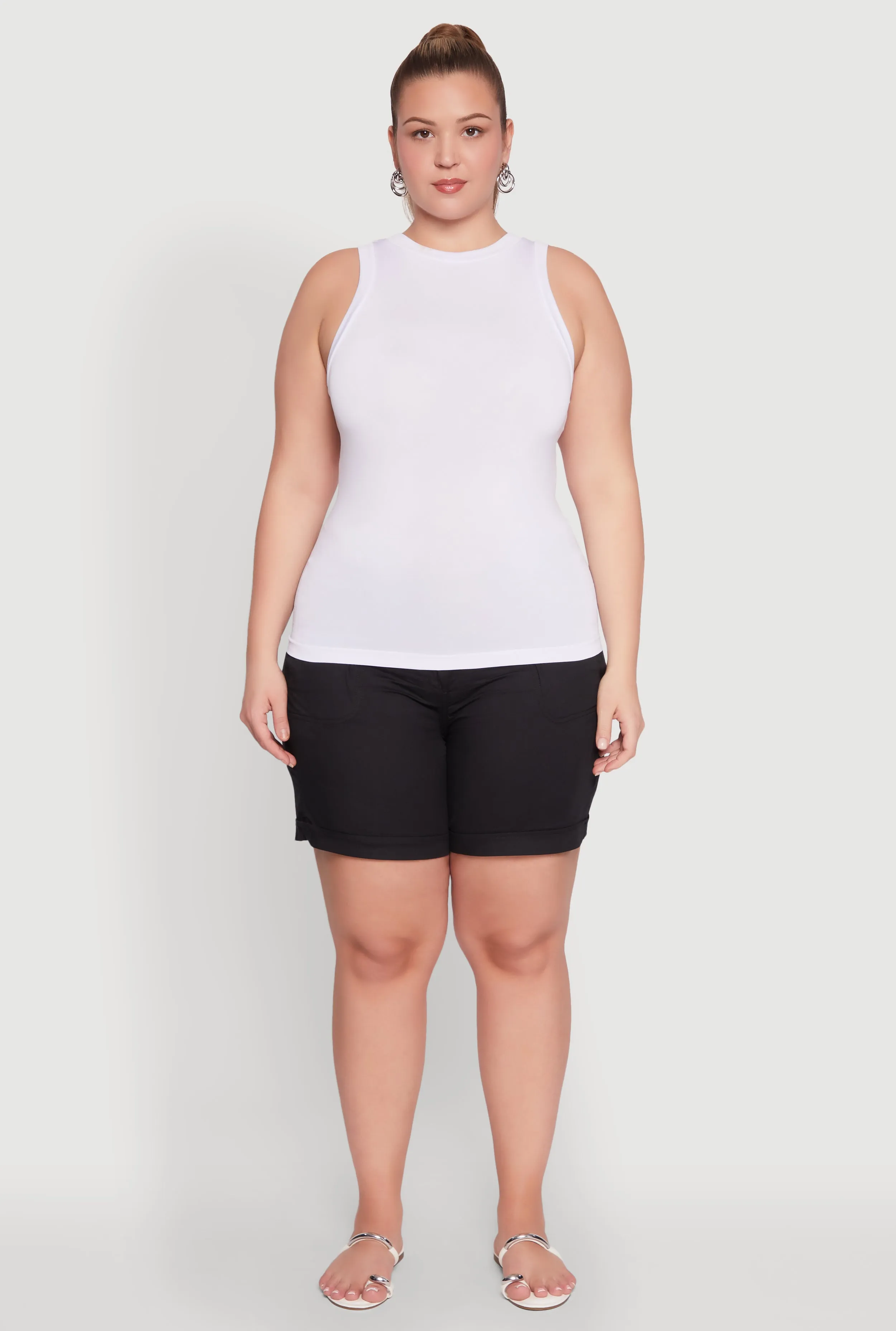 Plus Size Seamless Crew Neck Tank Top sold by Rainbow product image thumbnail 3