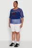Plus Size Personally I Dont Care Fishnet Top sold by Rainbow