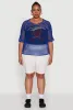 Plus Size Personally I Dont Care Fishnet Top sold by Rainbow