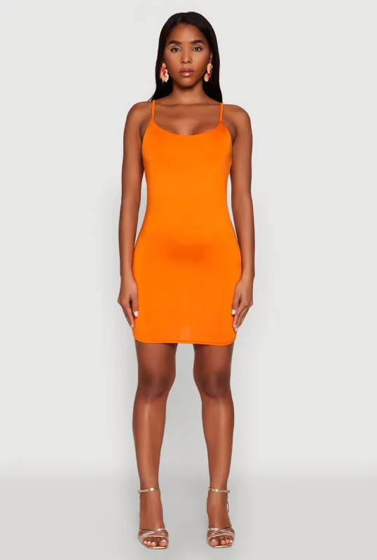 Scoop Neck Mini Cami Dress sold by Rainbow