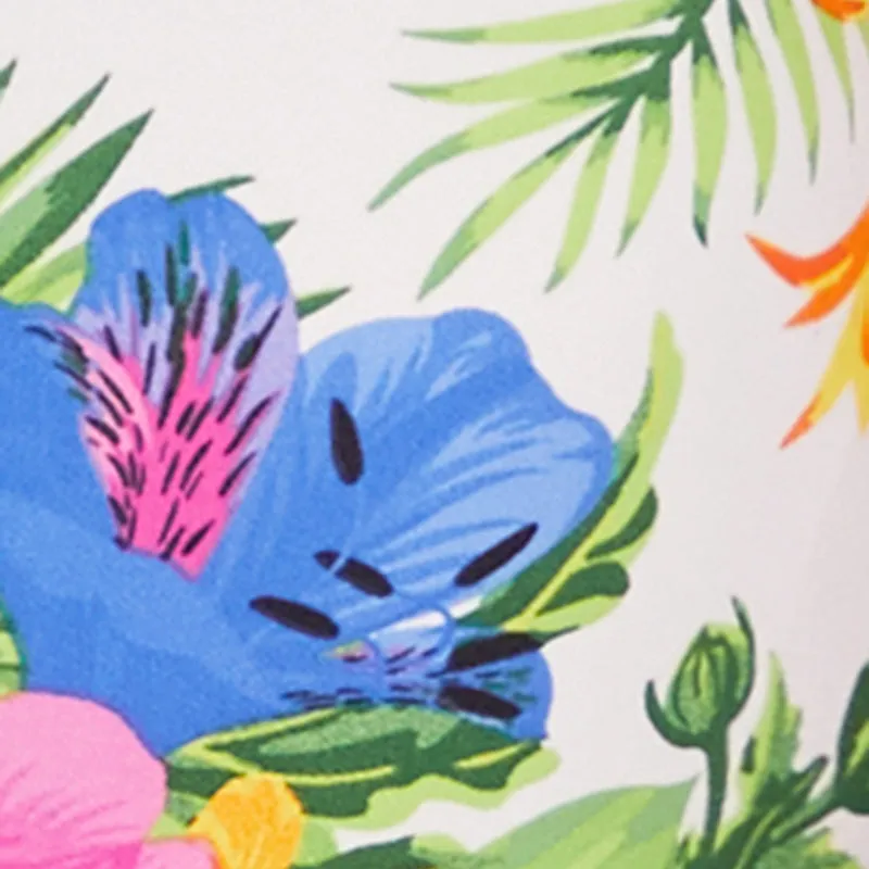 Plus Size Tie Waist Belted Floral Print Shirt Dress sold by Rainbow product image thumbnail 4