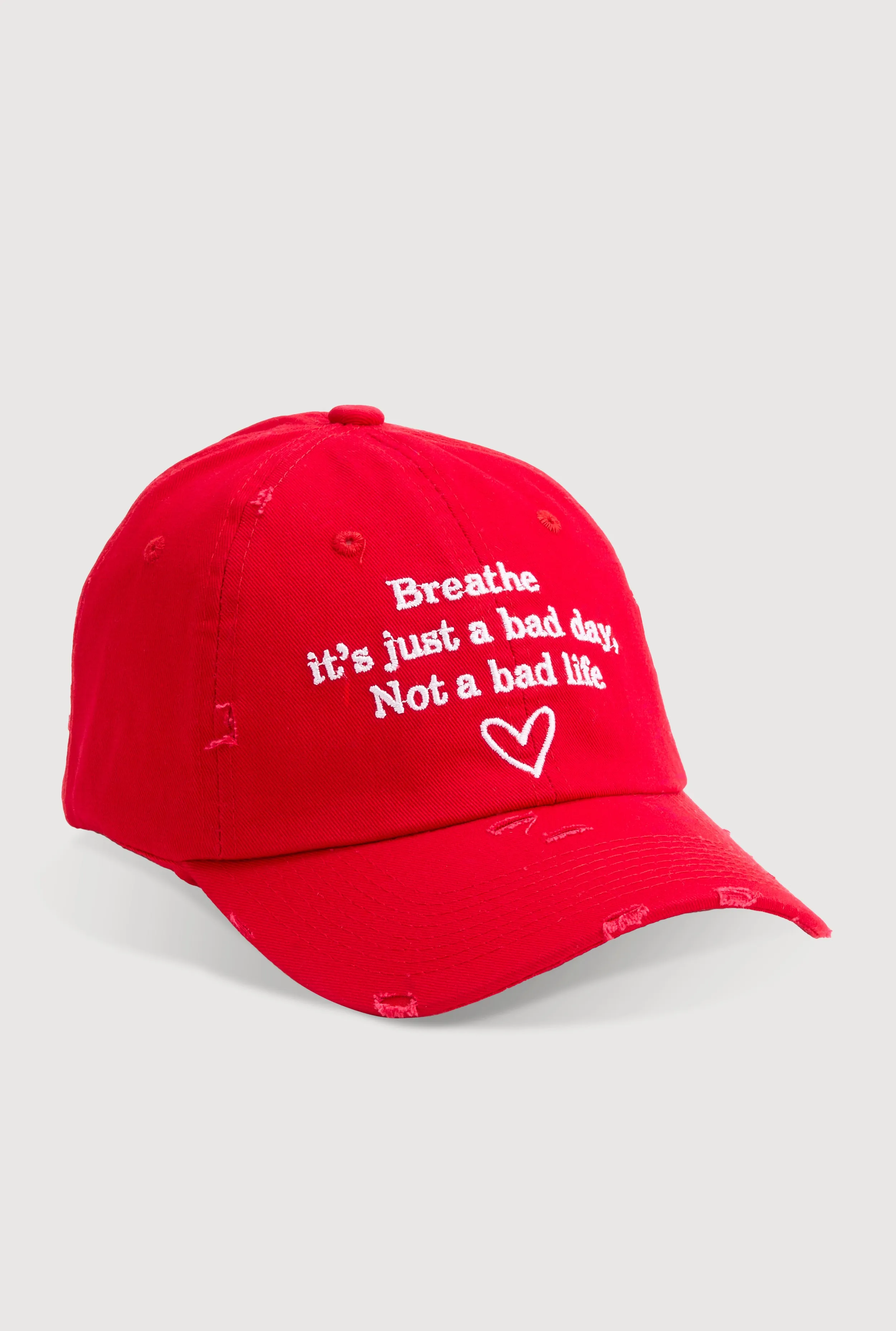 Breathe Its Just A Bad Day Baseball Cap sold by Rainbow