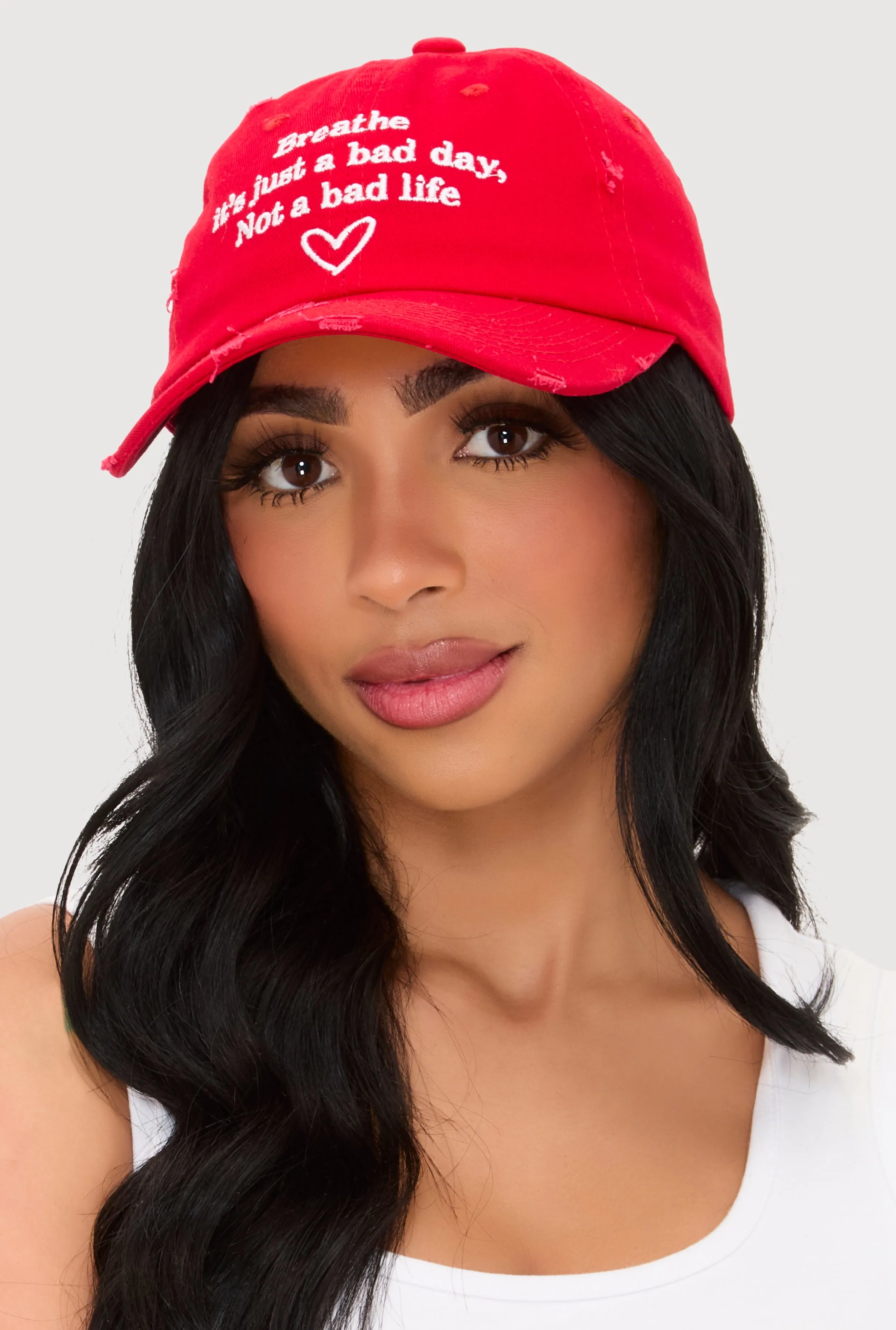 Breathe Its Just A Bad Day Baseball Cap sold by Rainbow product image thumbnail 2