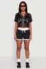 Fishnet Brklyn Graphic Cropped Baseball Tee sold by Rainbow