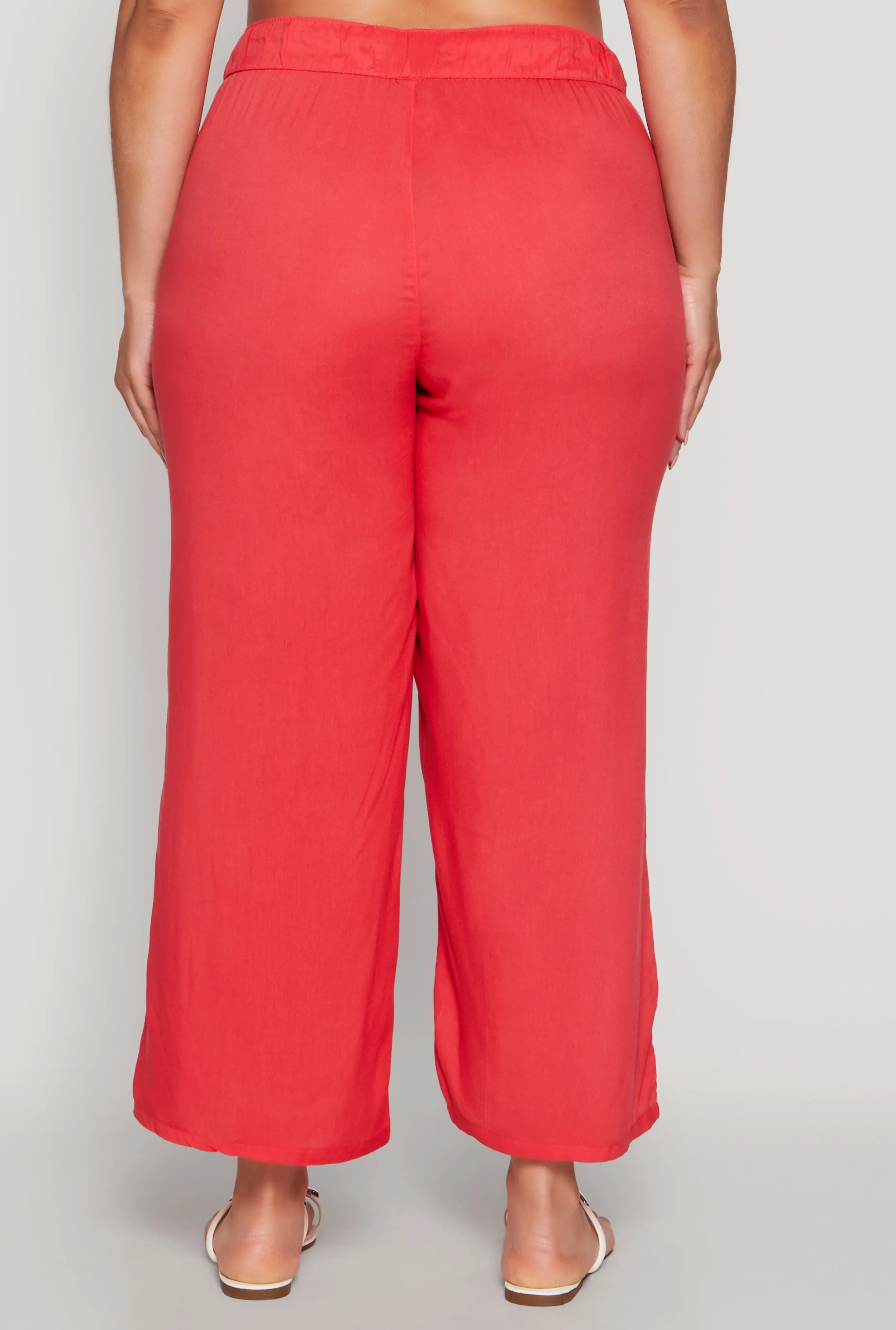 Plus Size Drawstring Palazzo Pants sold by Rainbow product image thumbnail 5