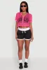 Fishnet Brklyn Graphic Cropped Baseball Tee sold by Rainbow
