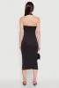 Side Slit Halter Neck Midi Dress sold by Rainbow