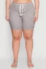 Plus Size Rope Belted Shorts sold by Rainbow